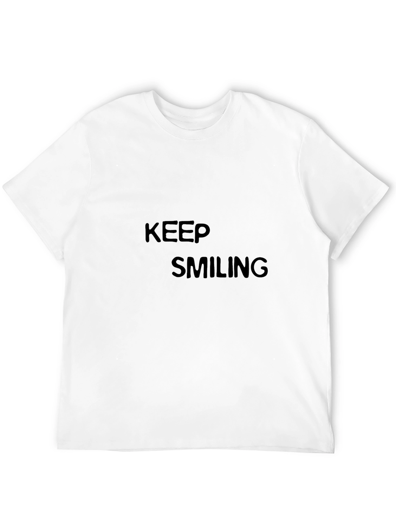 Keep Smiling Black T-Shirt - Motivational Tee