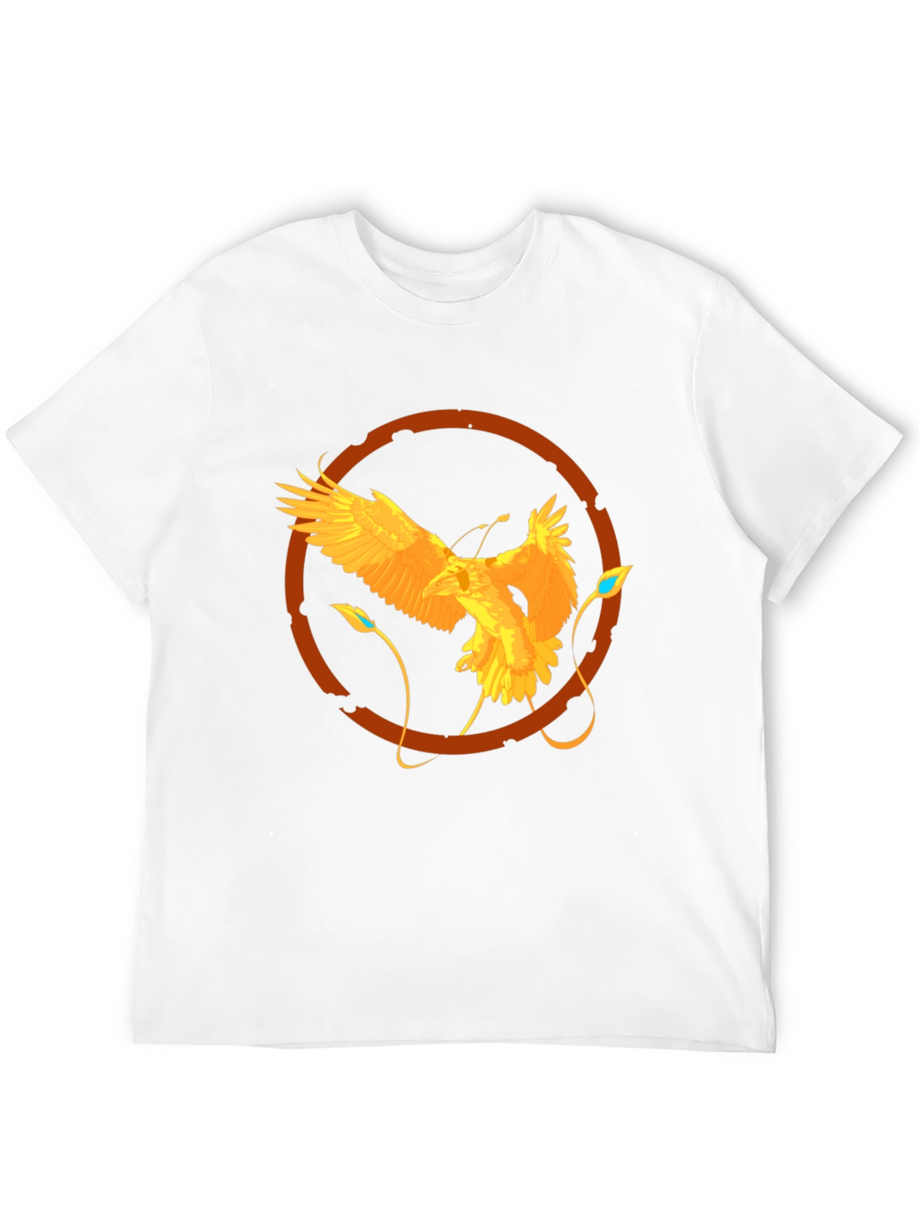 Raven Circle Graphic Tee - Stylish Mens Black T-Shirt