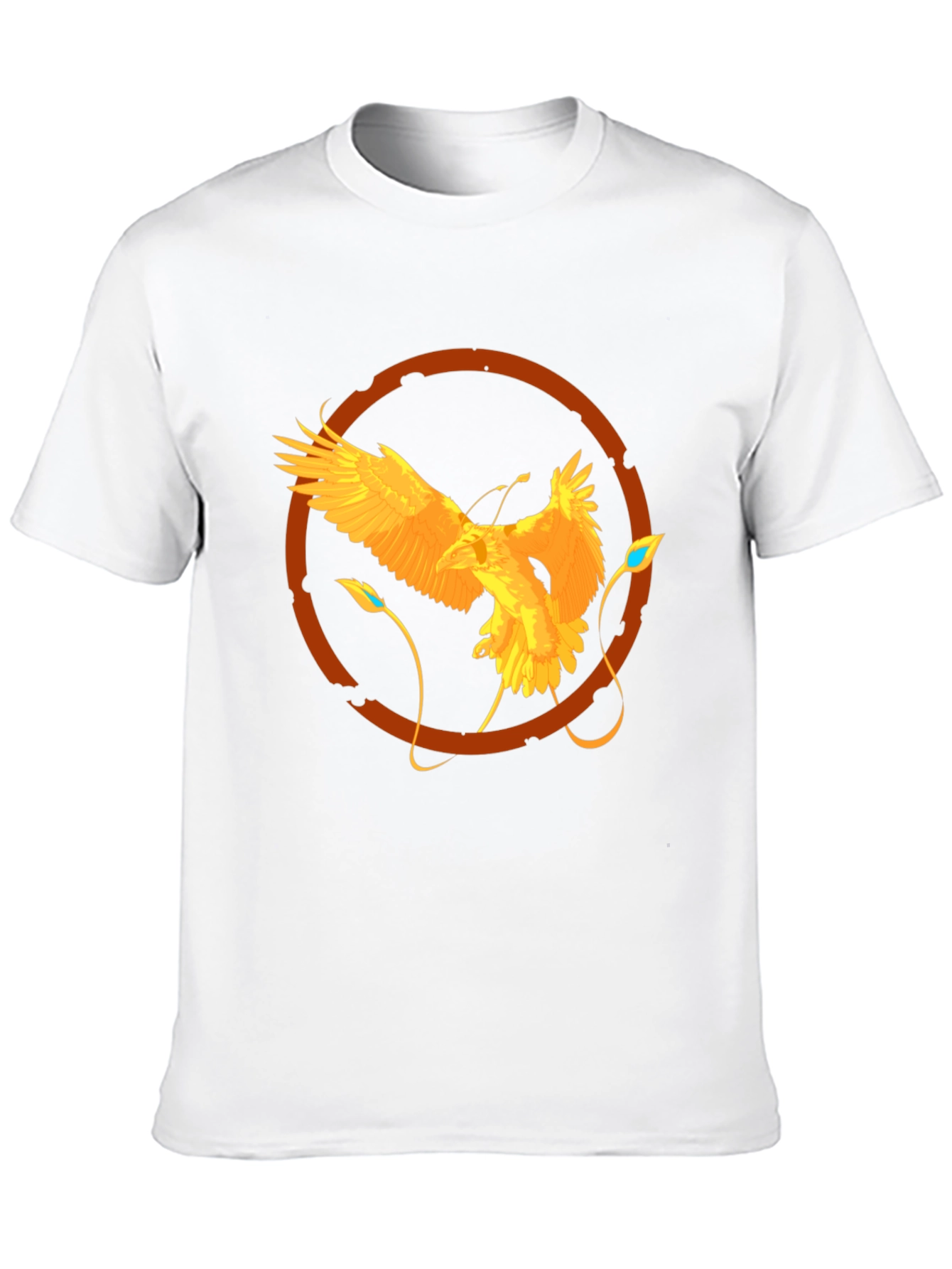 Raven Circle Graphic Tee - Stylish Mens Black T-Shirt
