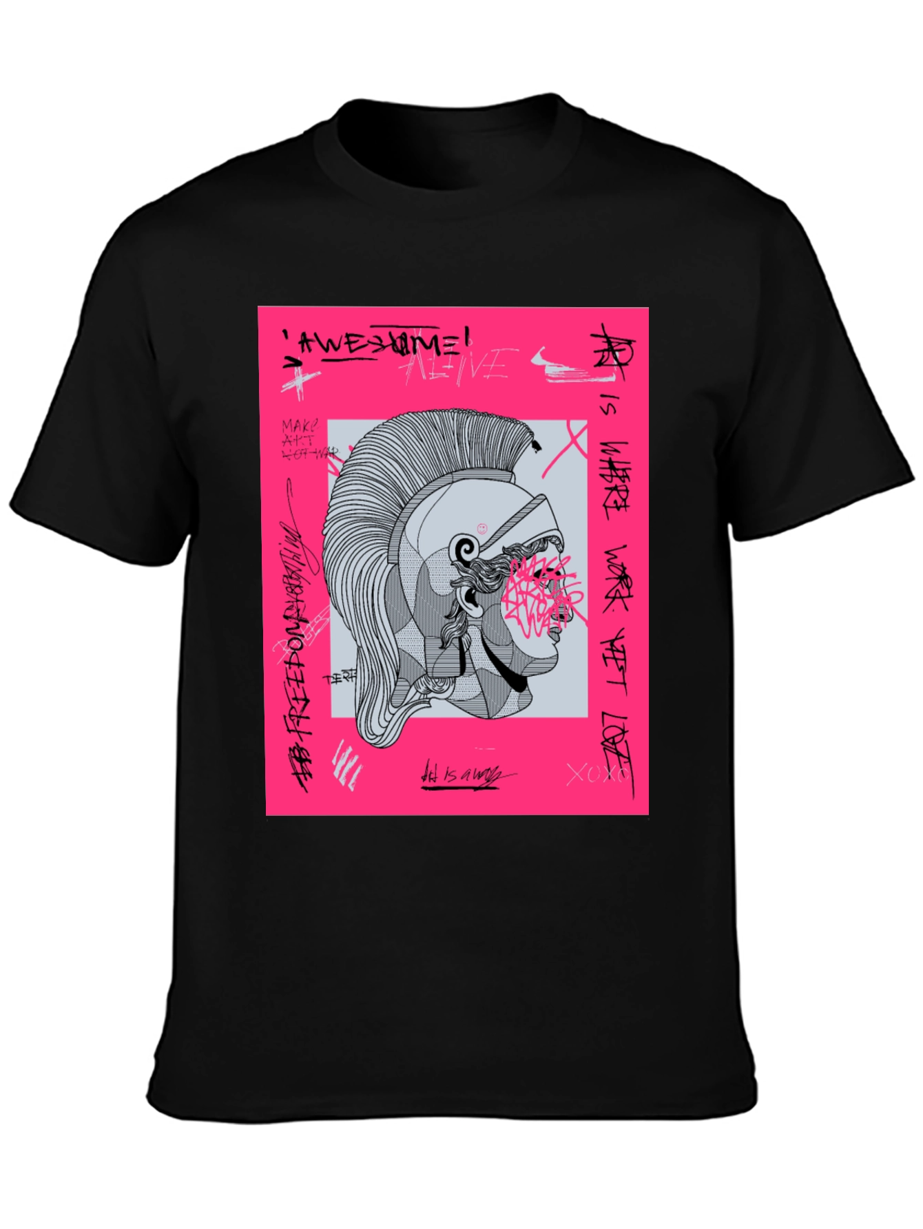 Graphic Print Tee - Ancient Warrior