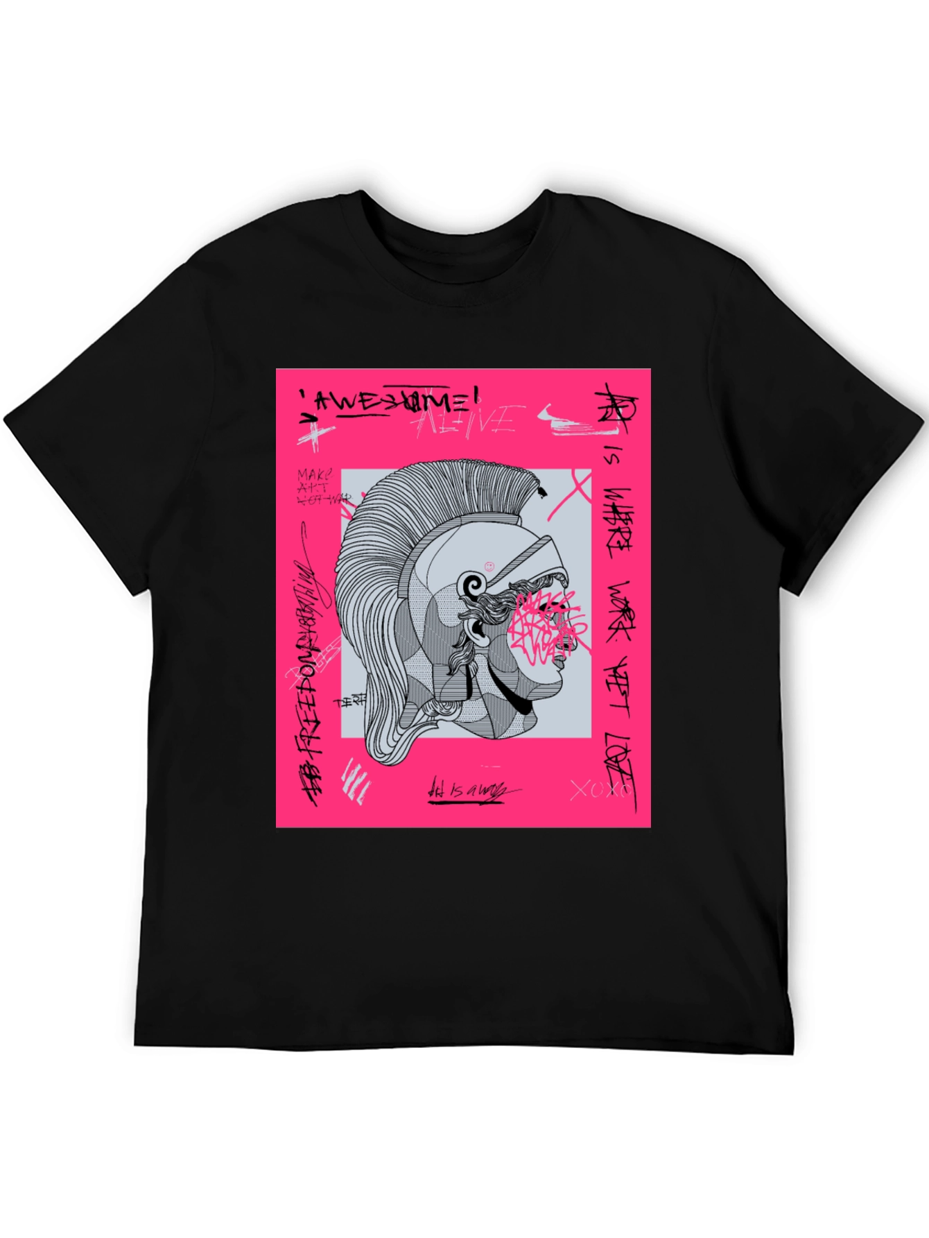 Graphic Print Tee - Ancient Warrior