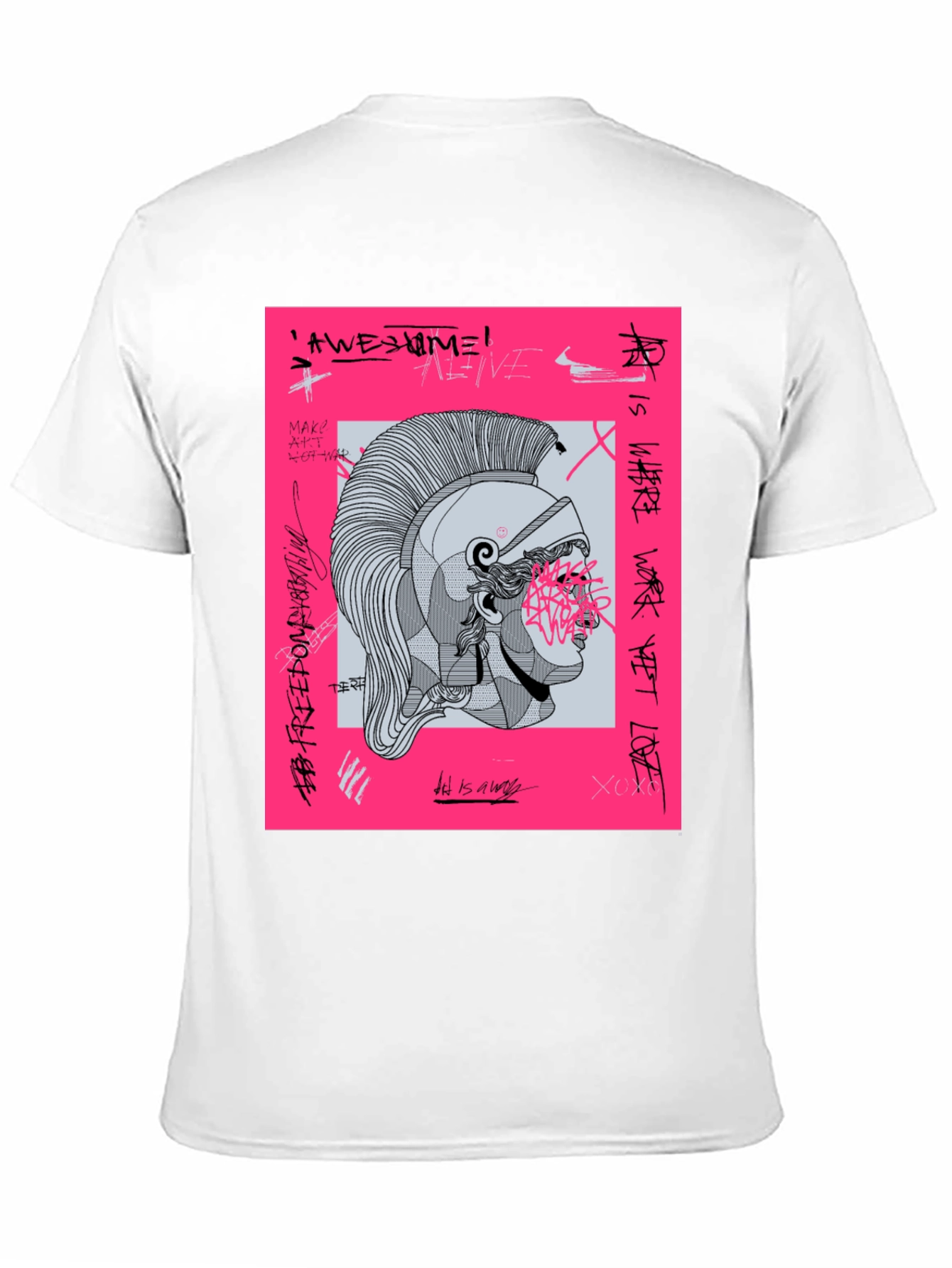 Graphic Print Tee - Ancient Warrior