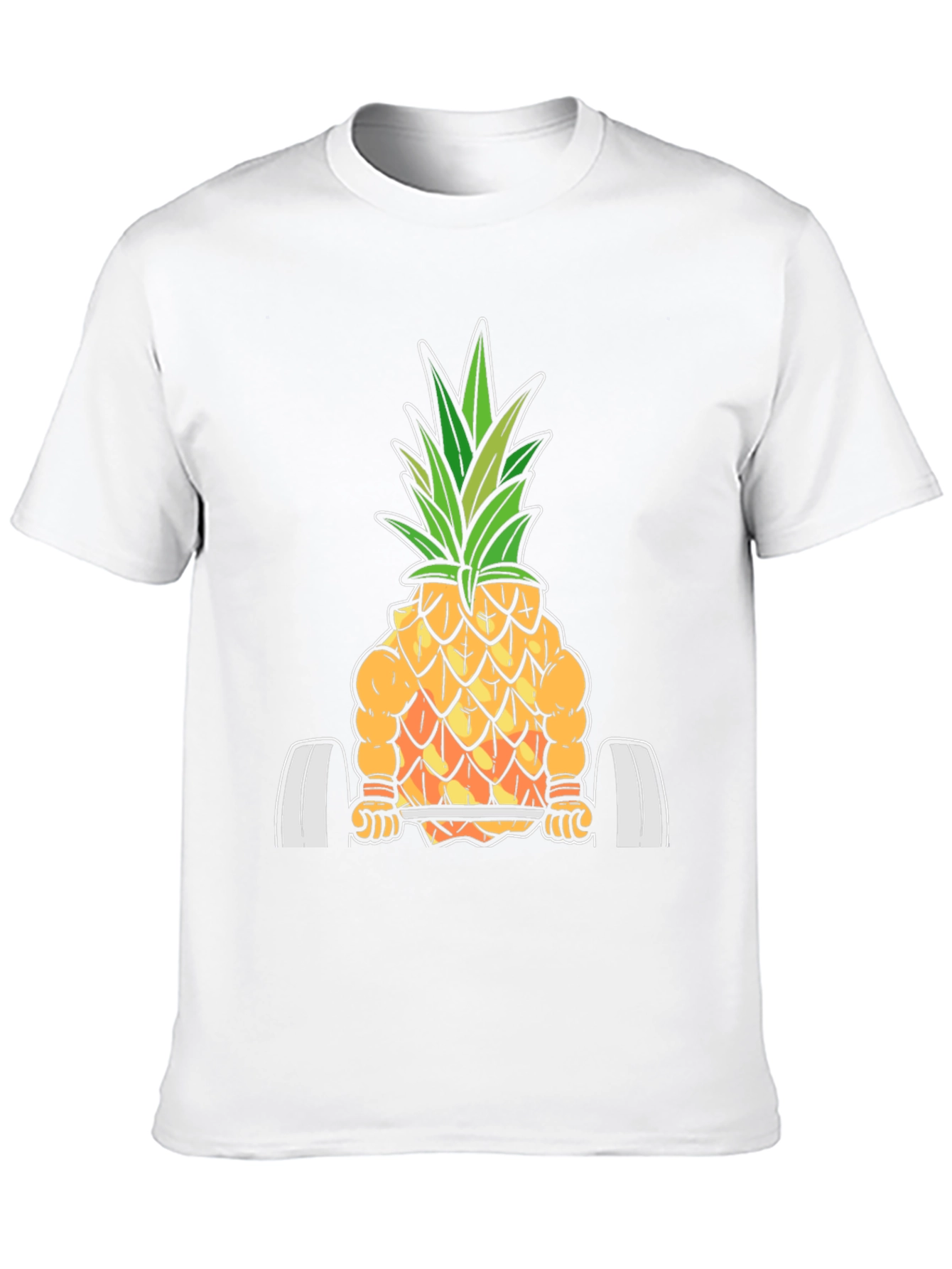 Funny Pineapple Bodybuilder Graphic T-Shirt