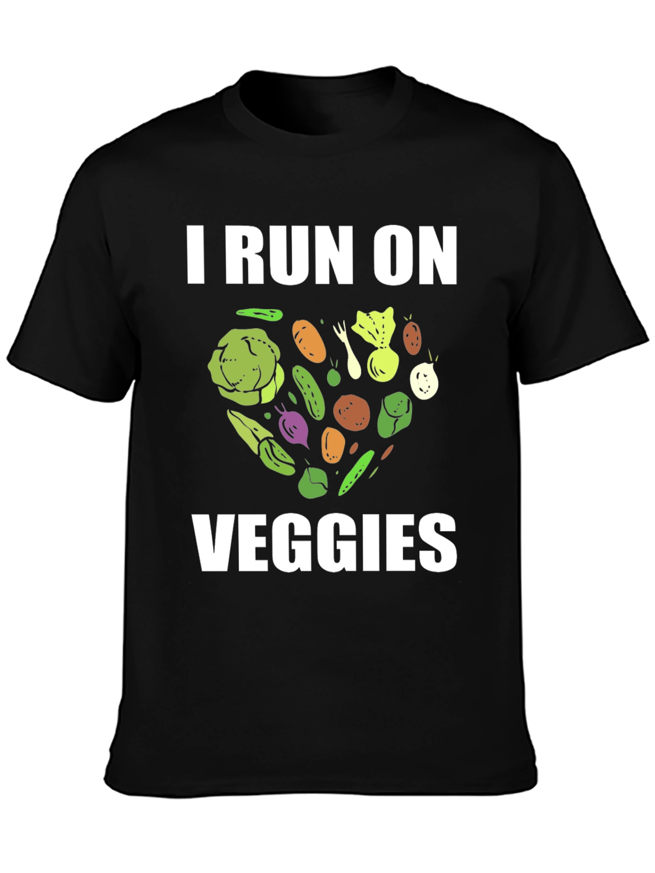 I Run On Veggies Graphic T-Shirt