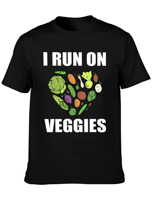 I Run On Veggies Graphic T-Shirt