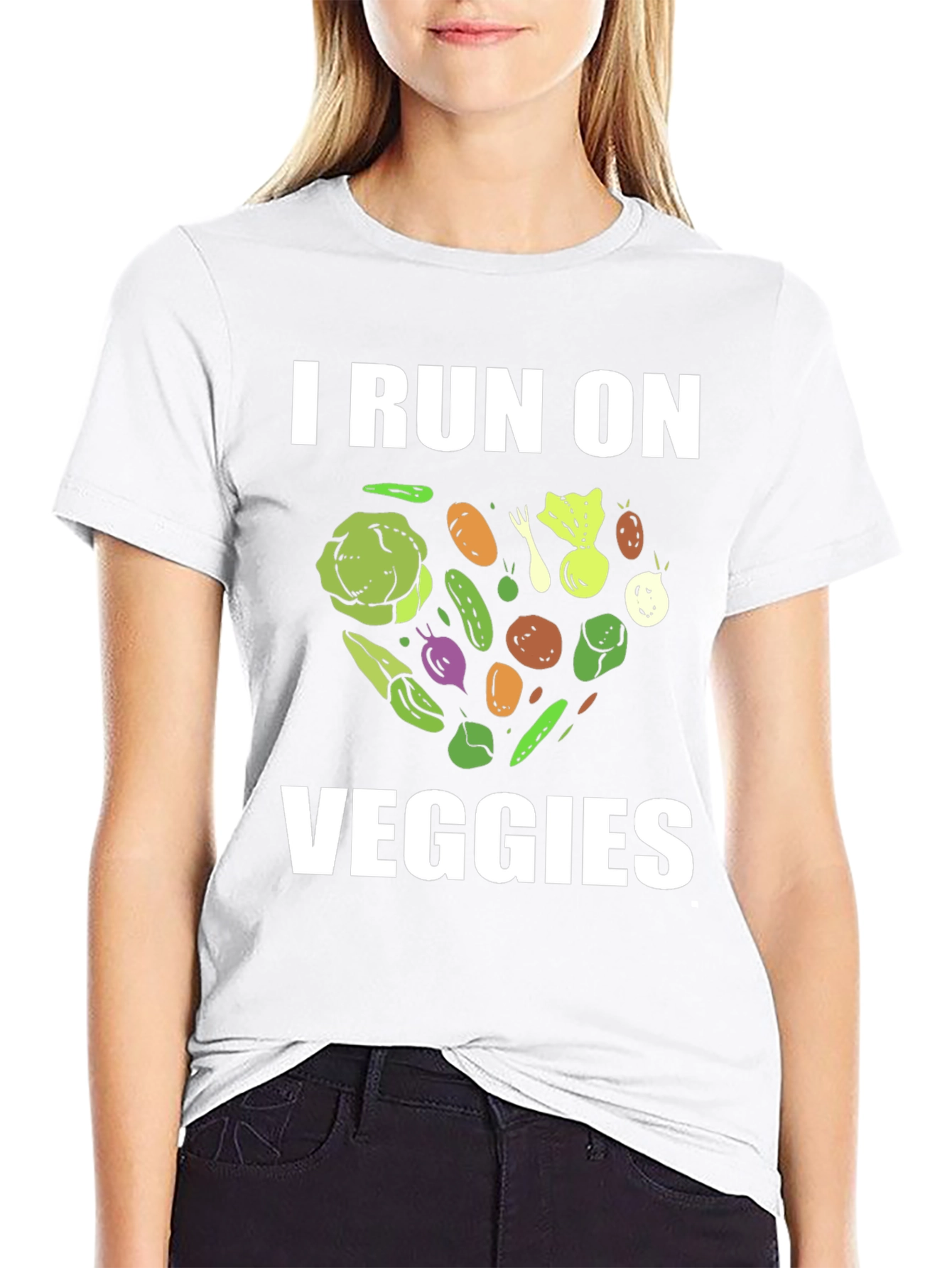 I Run On Veggies Graphic T-Shirt