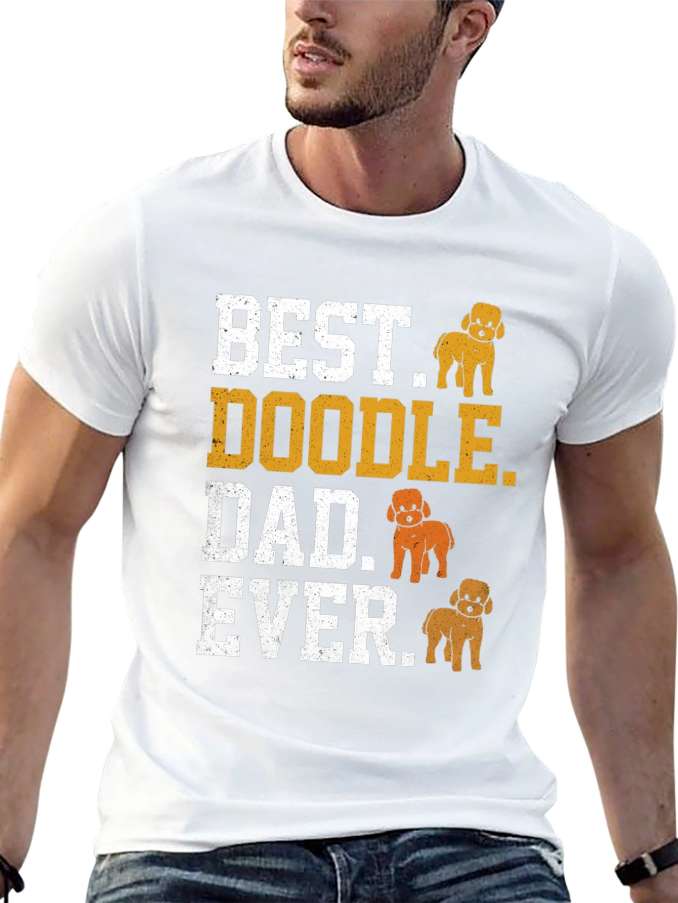 Best Doodle Dad Ever T-Shirt - Dog Lover Gift