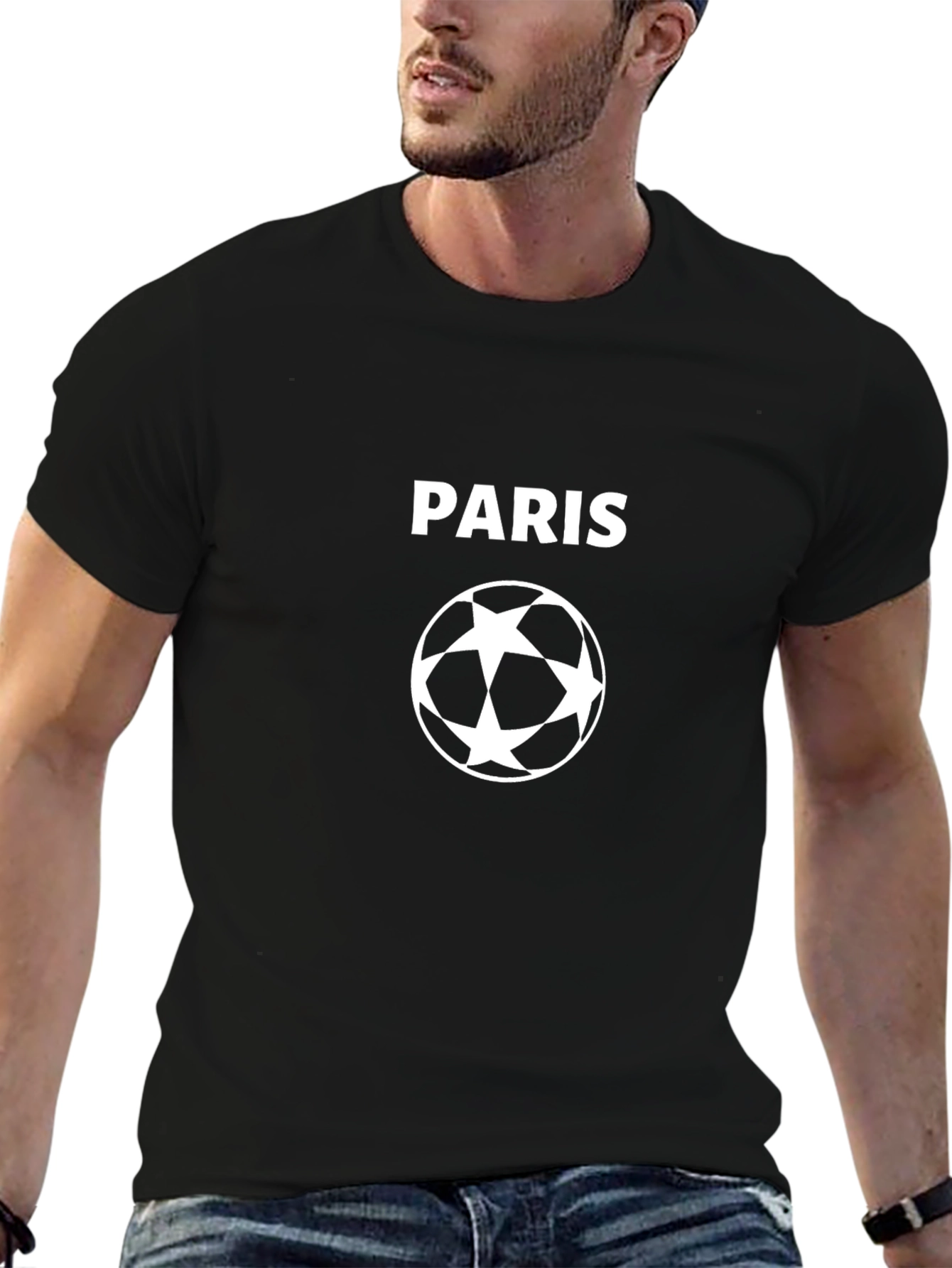 Paris Soccer Ball Graphic T-Shirt