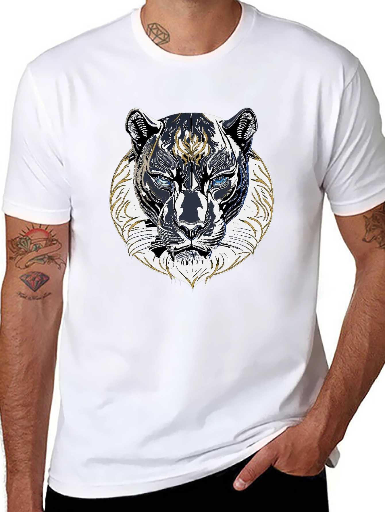 Black Panther Graphic Tee - Mens Fashion