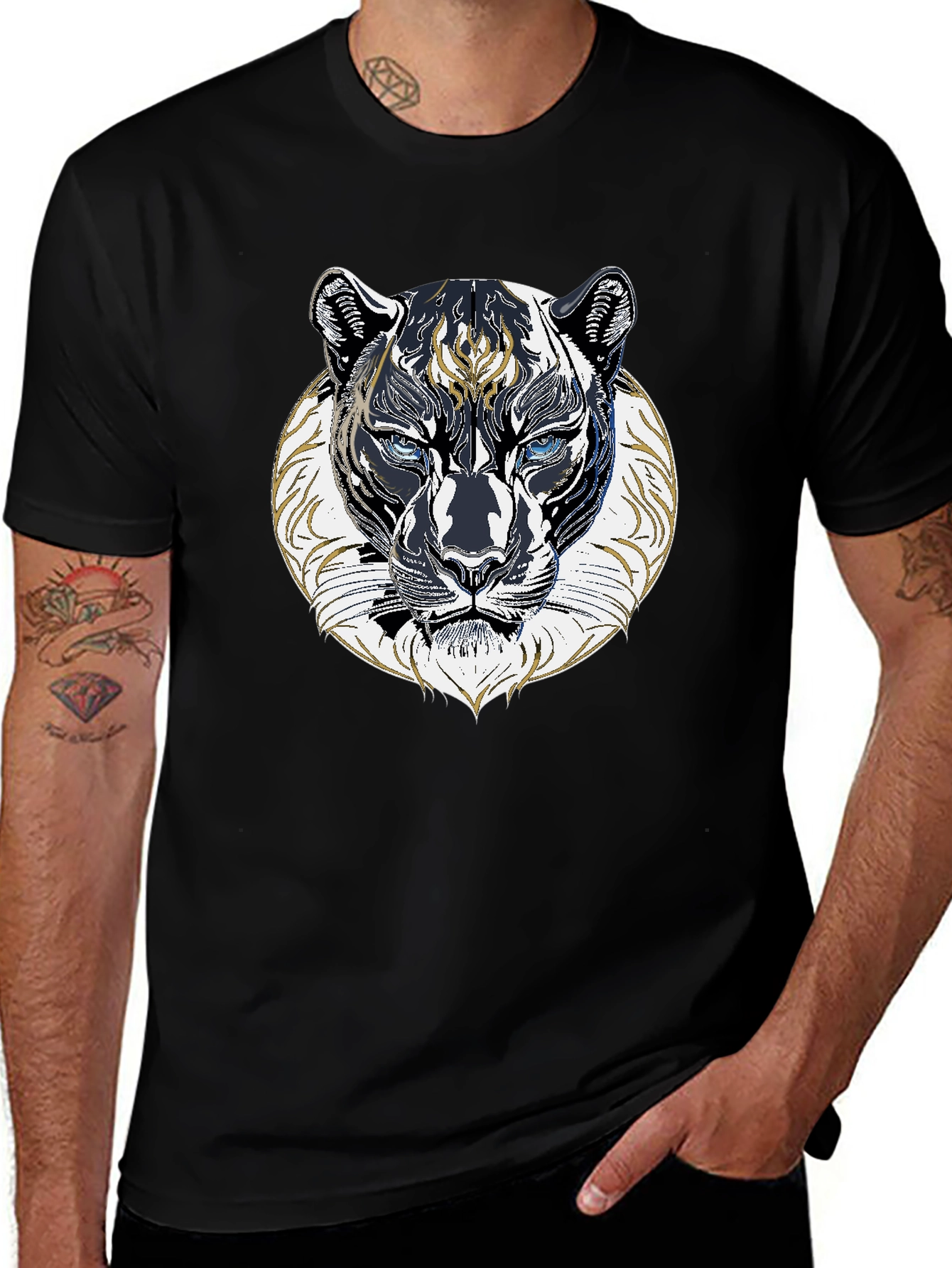 Black Panther Graphic Tee - Mens Fashion