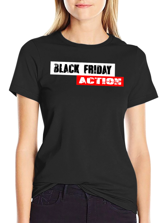 Black Friday Action T-Shirt - Stylish Design