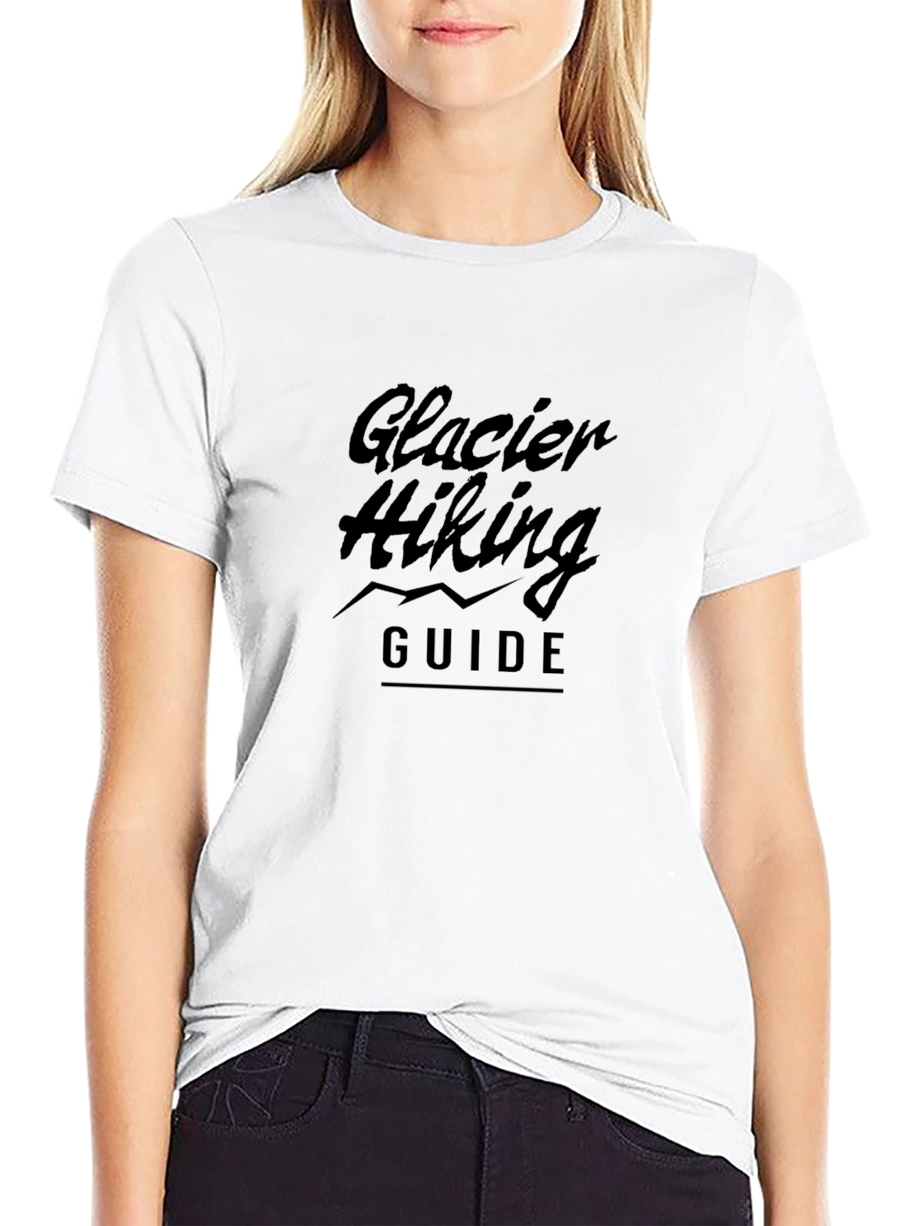 Glacier Hiking Guide Black T-Shirt