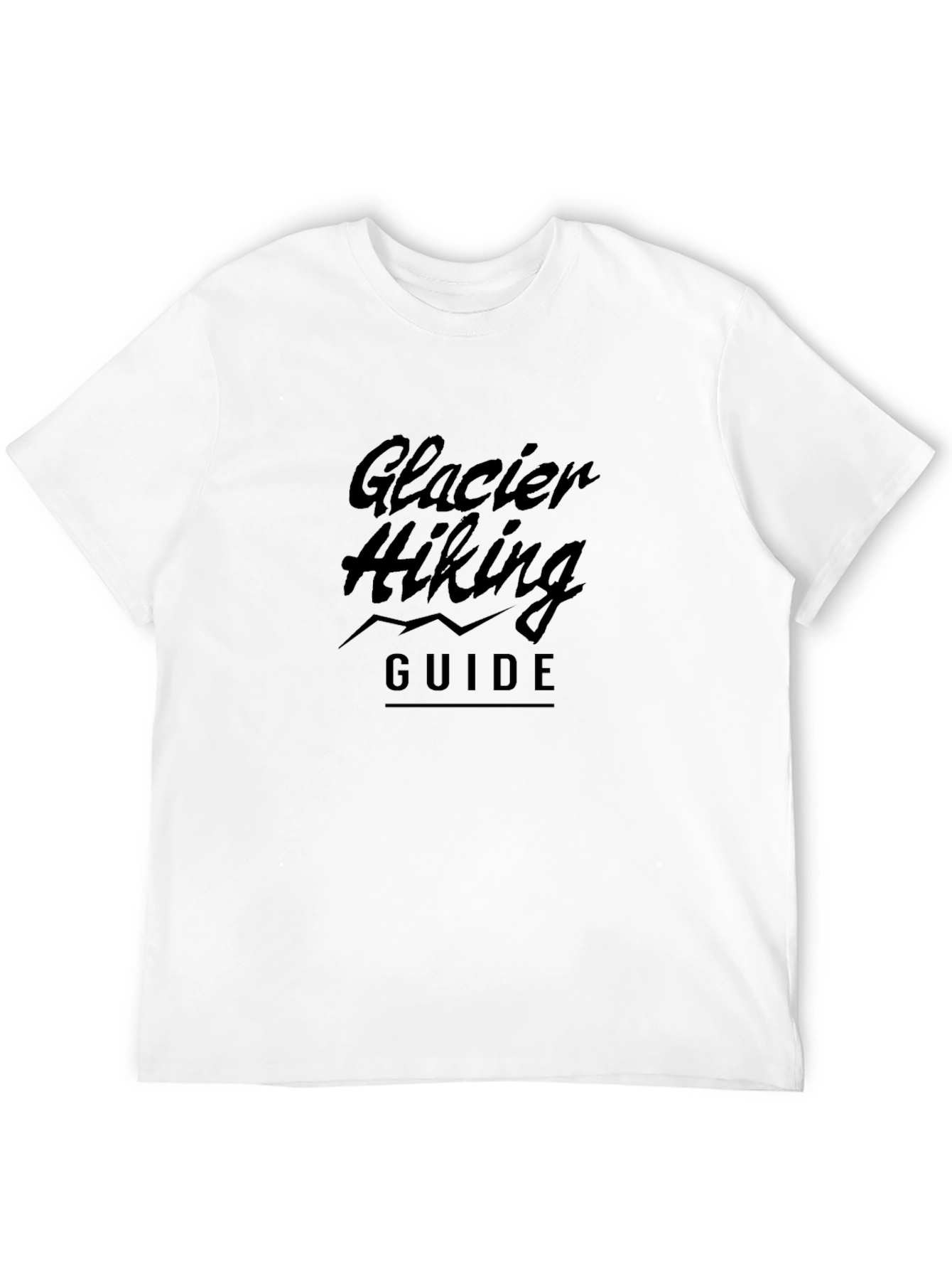 Glacier Hiking Guide Black T-Shirt