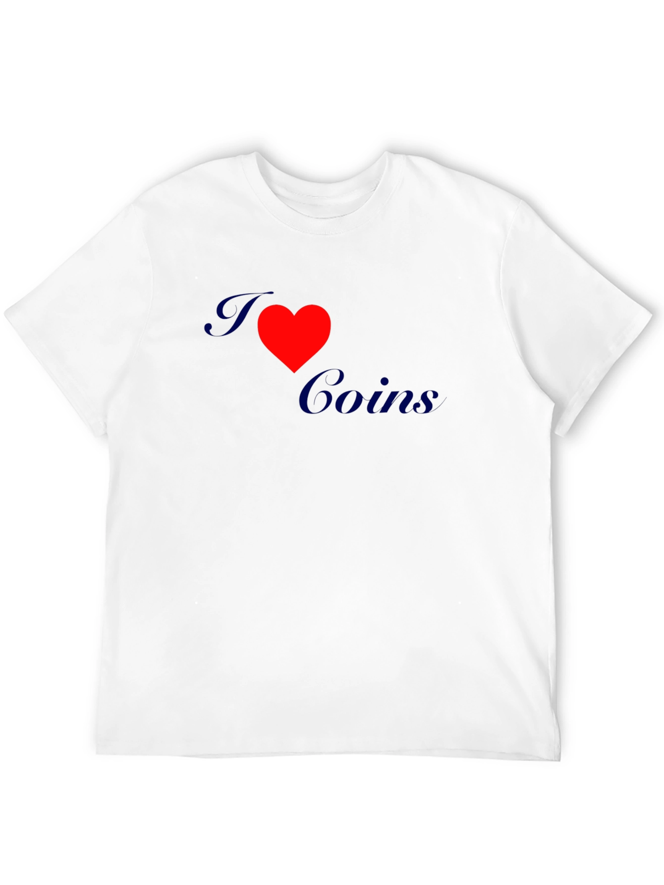 I Love Coins Graphic Tee - Black