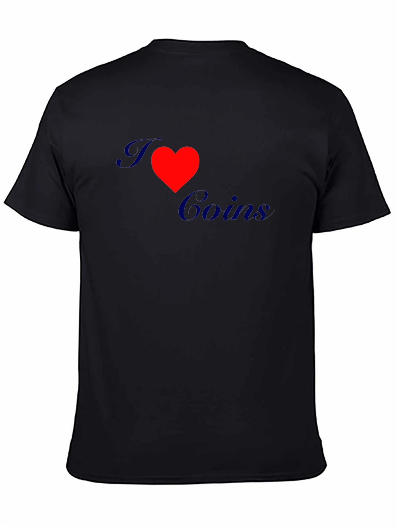 I Love Coins Graphic Tee - Black