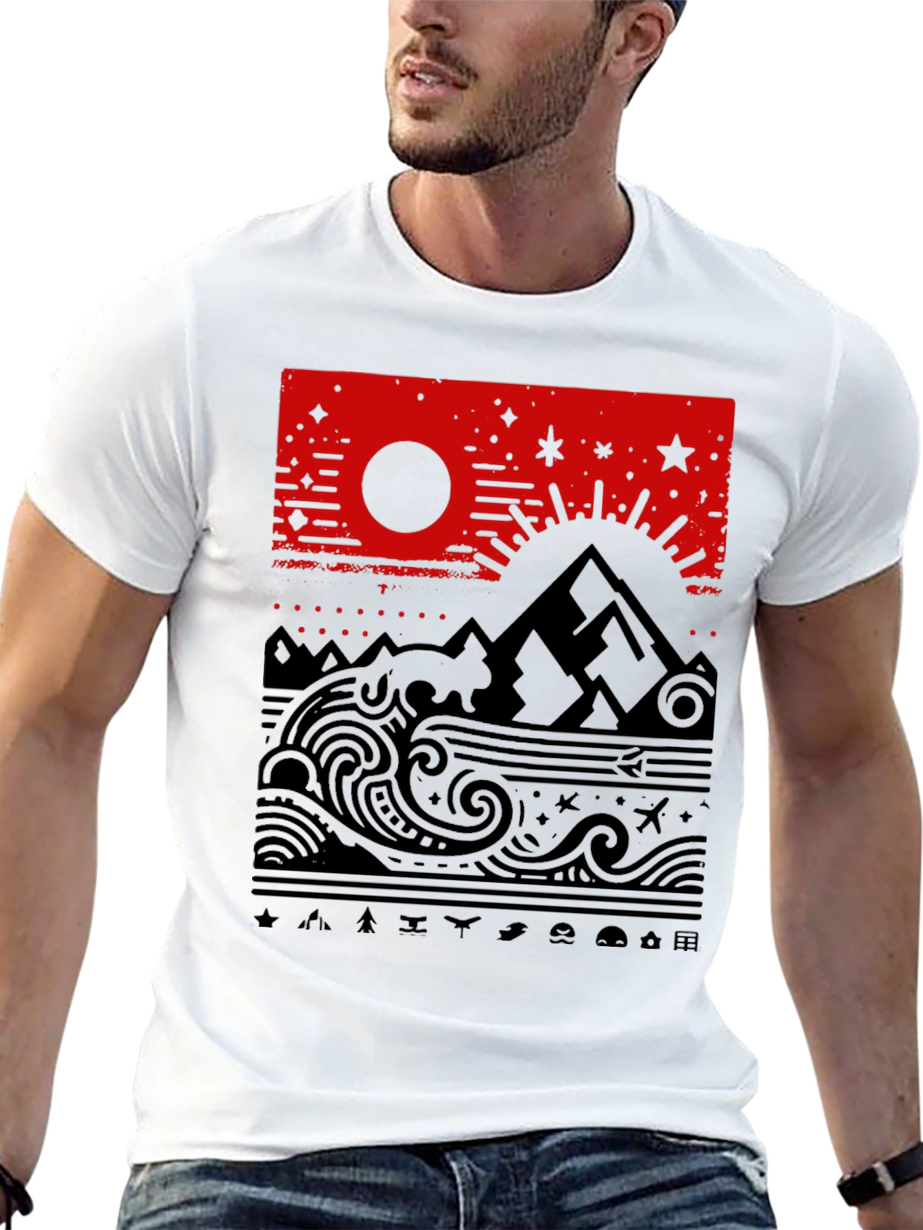 Nature Inspired Graphic T-Shirt