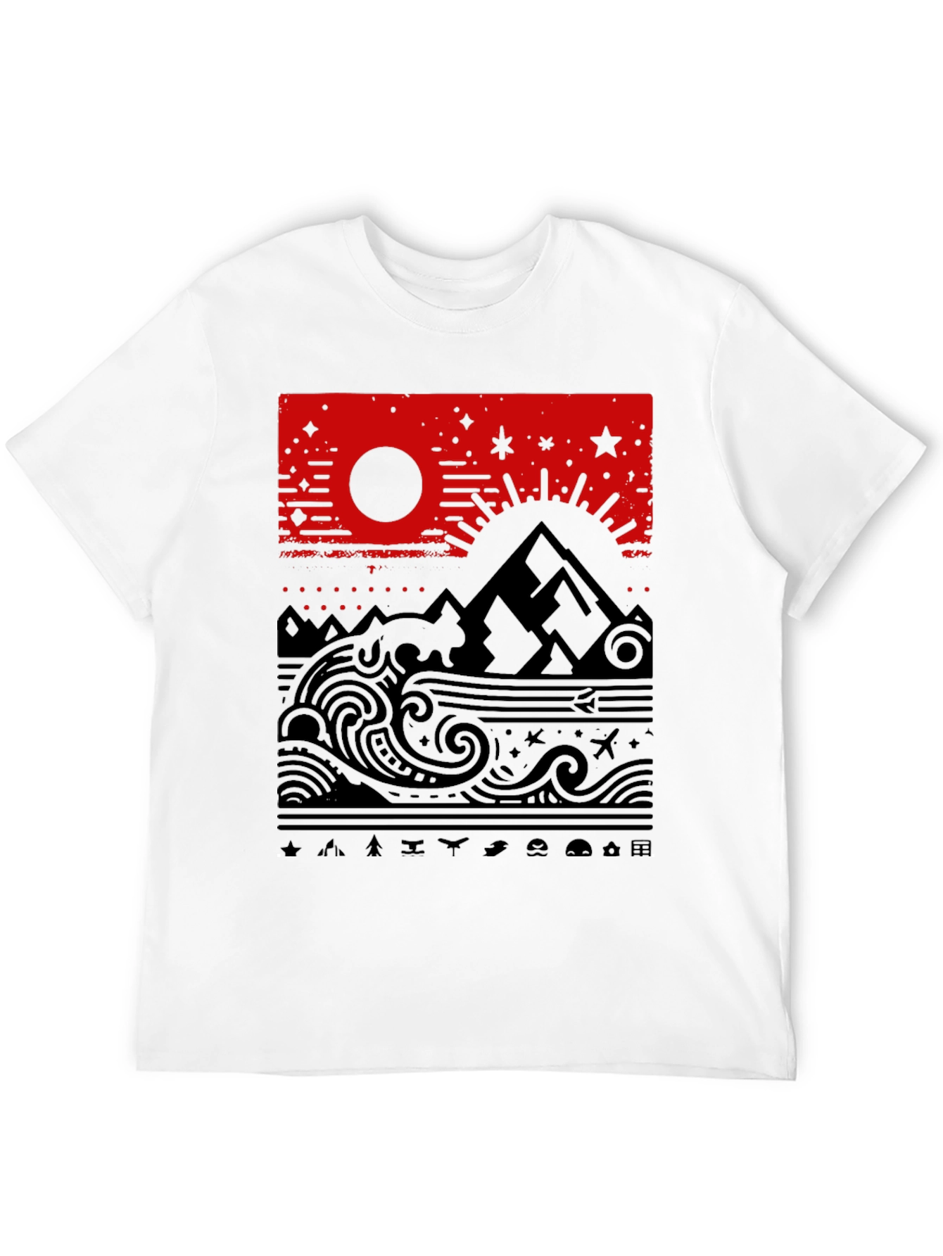 Nature Inspired Graphic T-Shirt