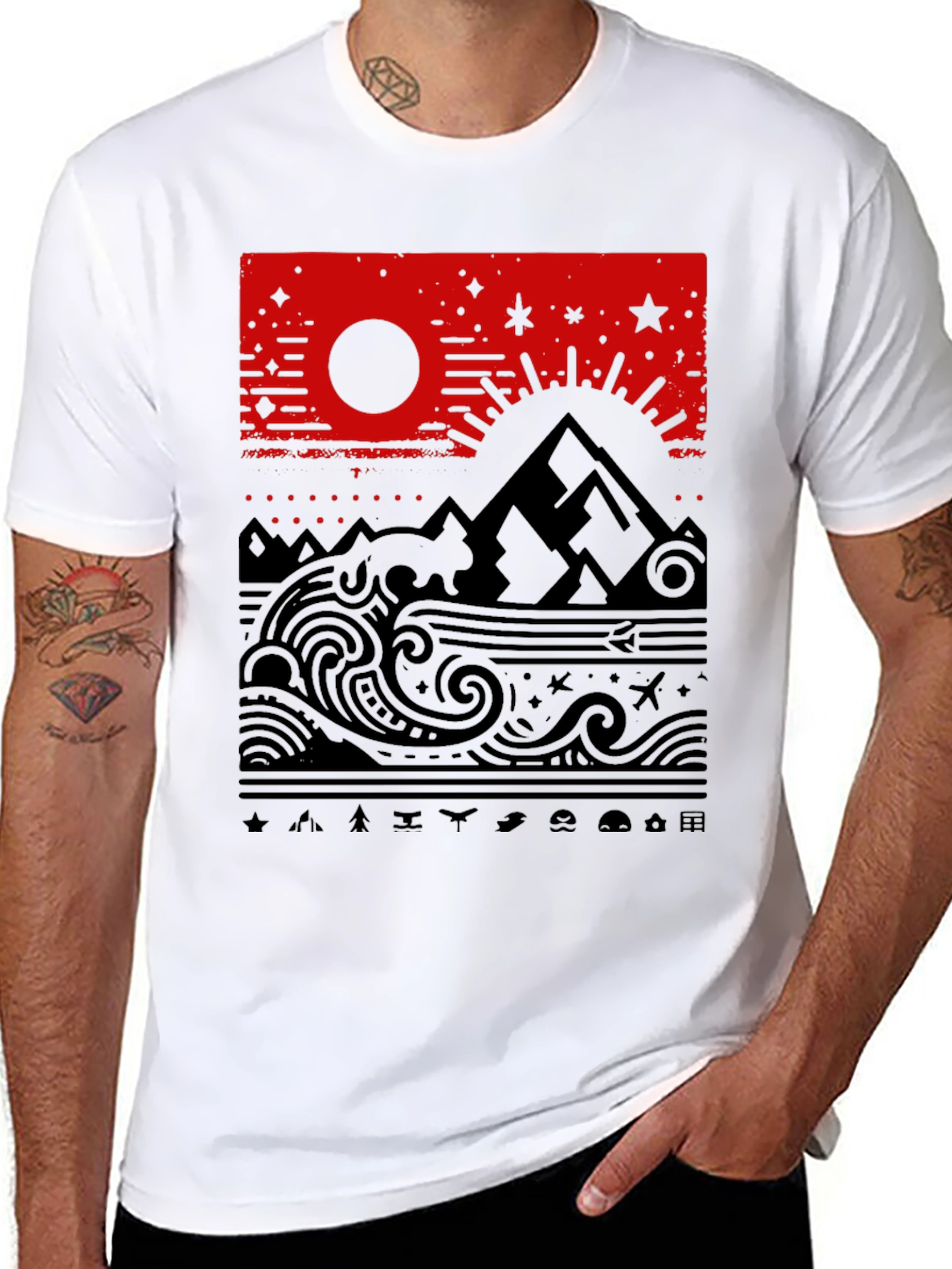 Nature Inspired Graphic T-Shirt