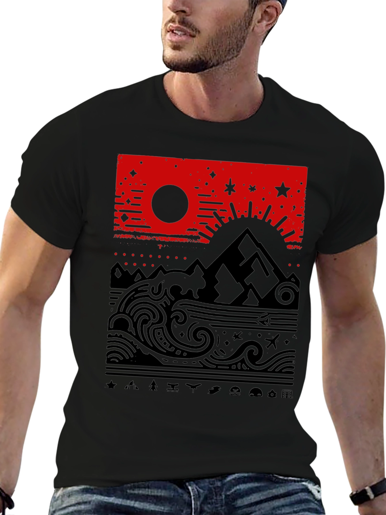 Nature Inspired Graphic T-Shirt
