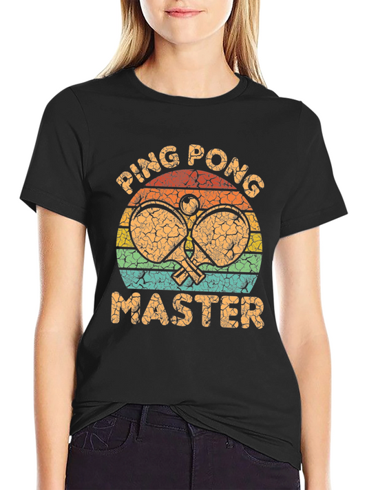 Ping Pong Master Graphic Tee - Retro Style