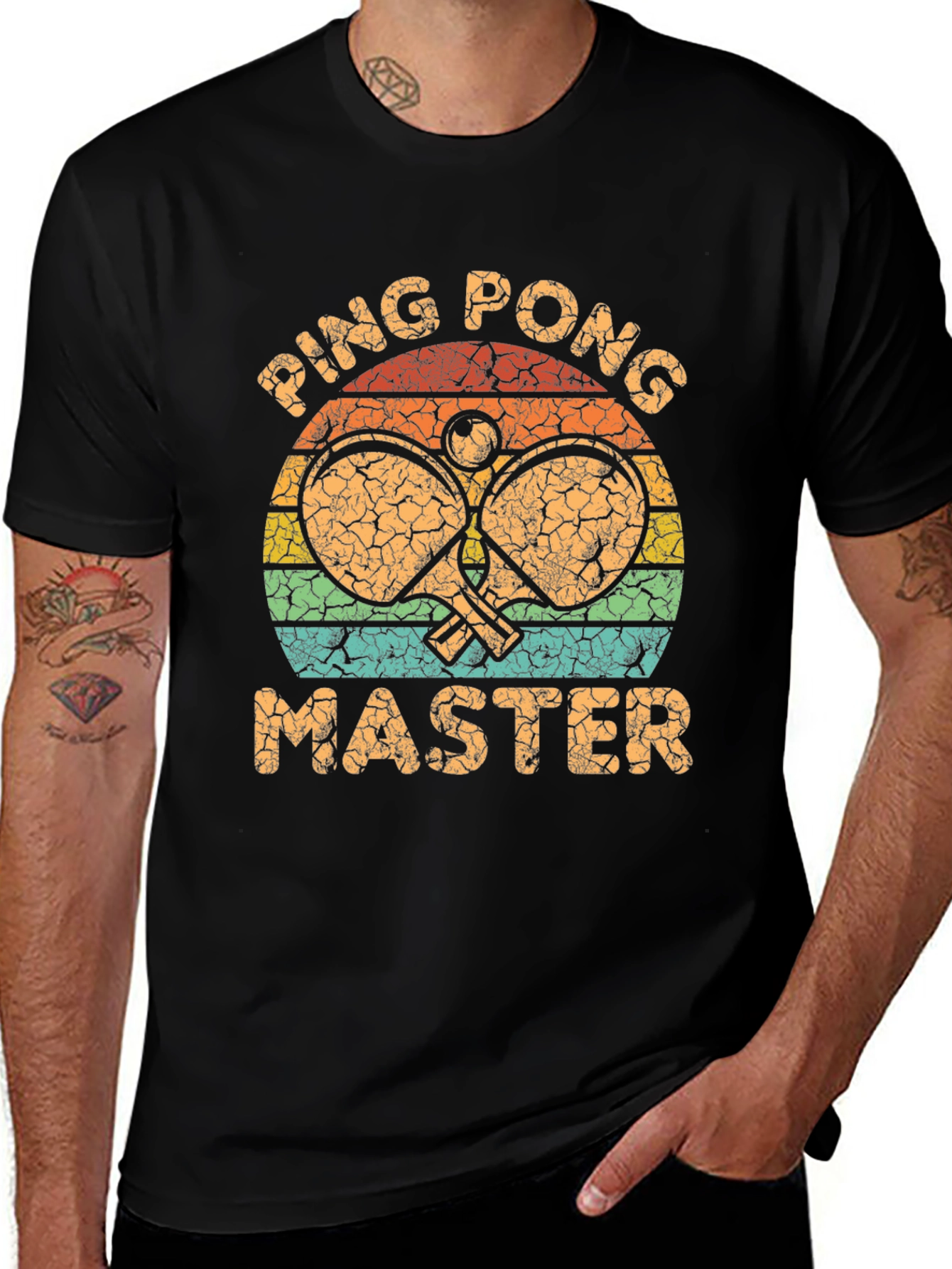Ping Pong Master Graphic Tee - Retro Style
