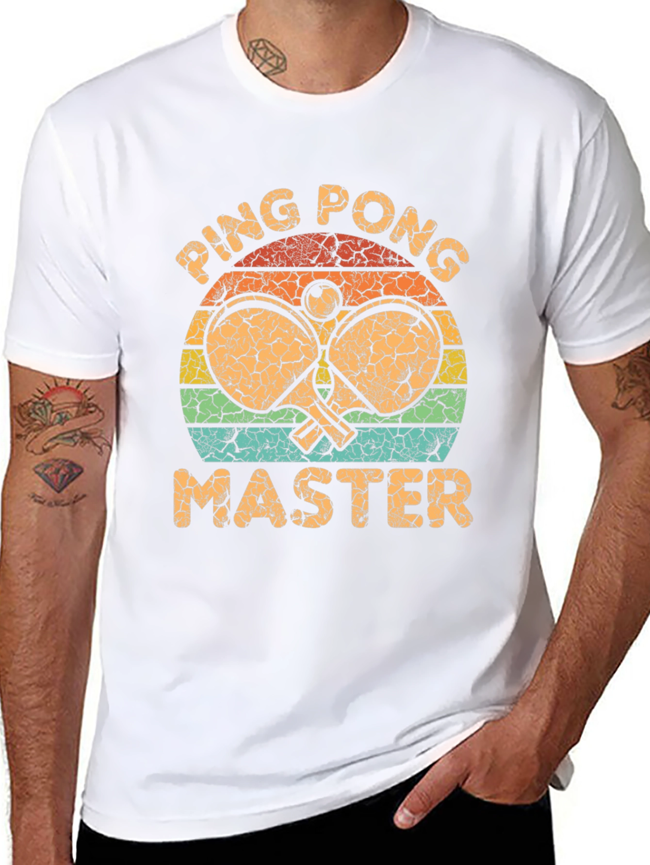 Ping Pong Master Graphic Tee - Retro Style