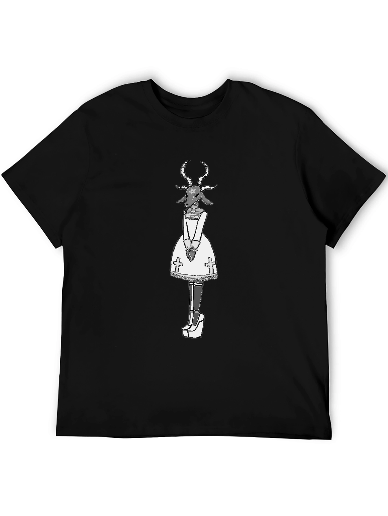 Baphomet Graphic Tee - Occult Fashion