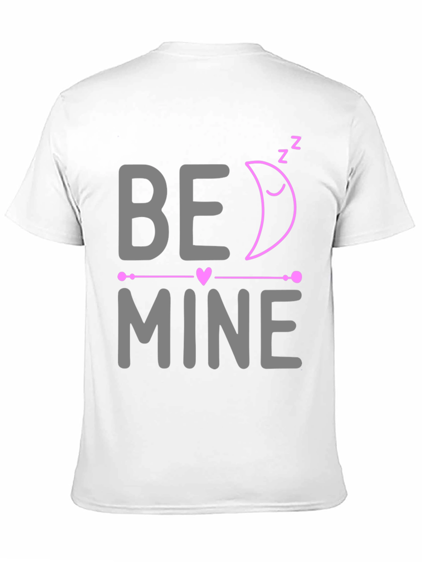 Be Mine Sleeping Moon Valentines Day T-Shirt