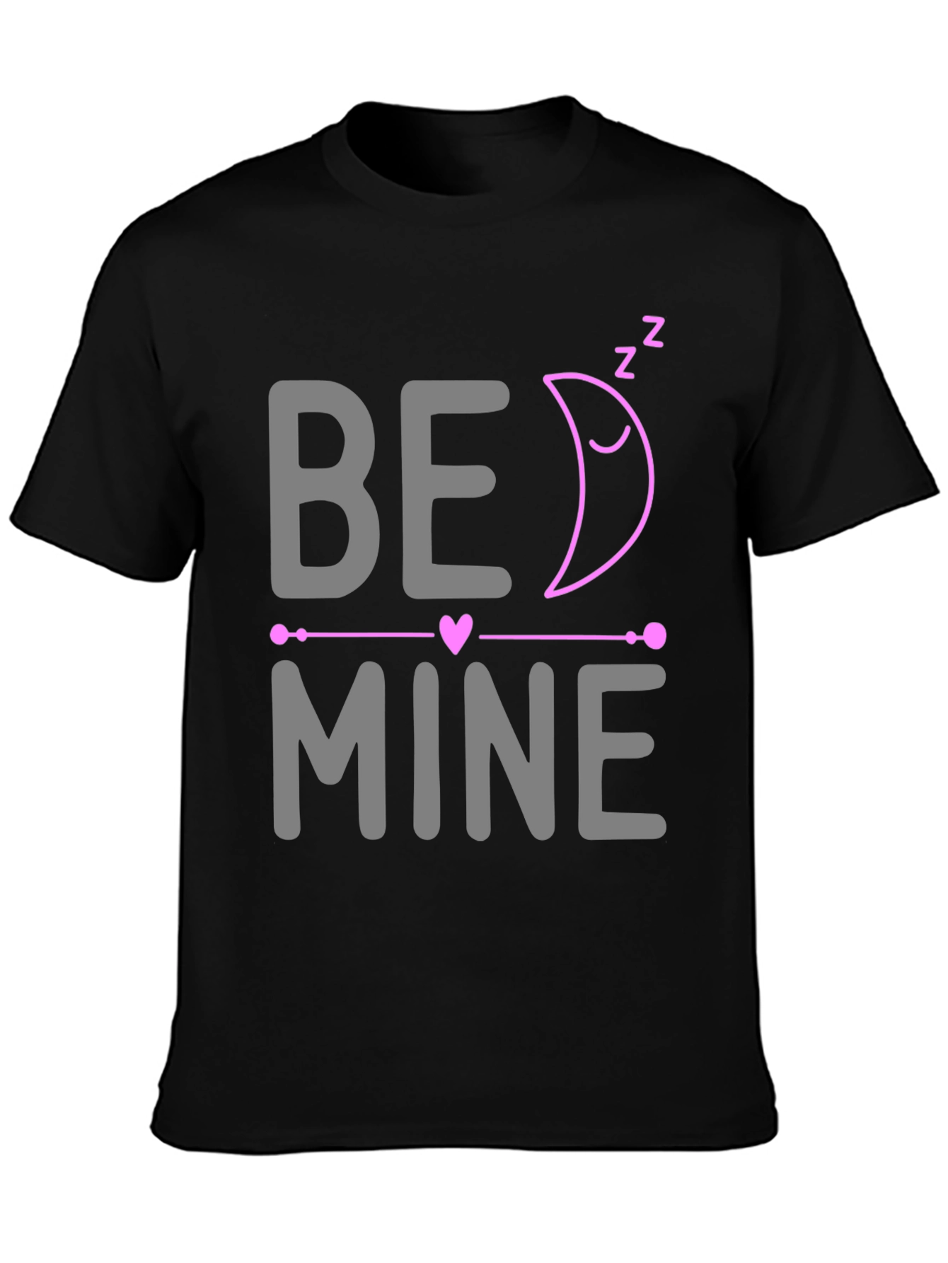 Be Mine Sleeping Moon Valentines Day T-Shirt