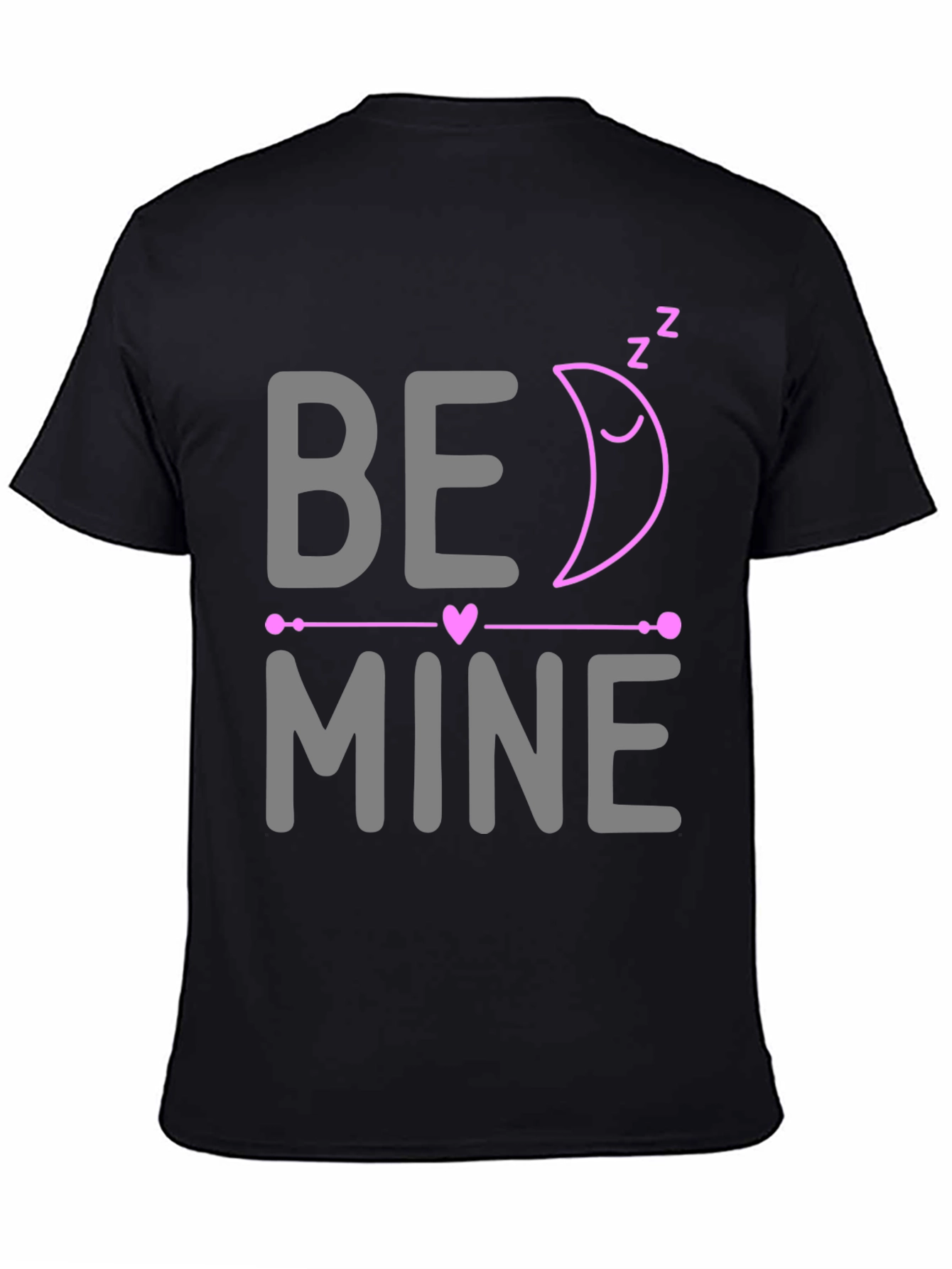 Be Mine Sleeping Moon Valentines Day T-Shirt