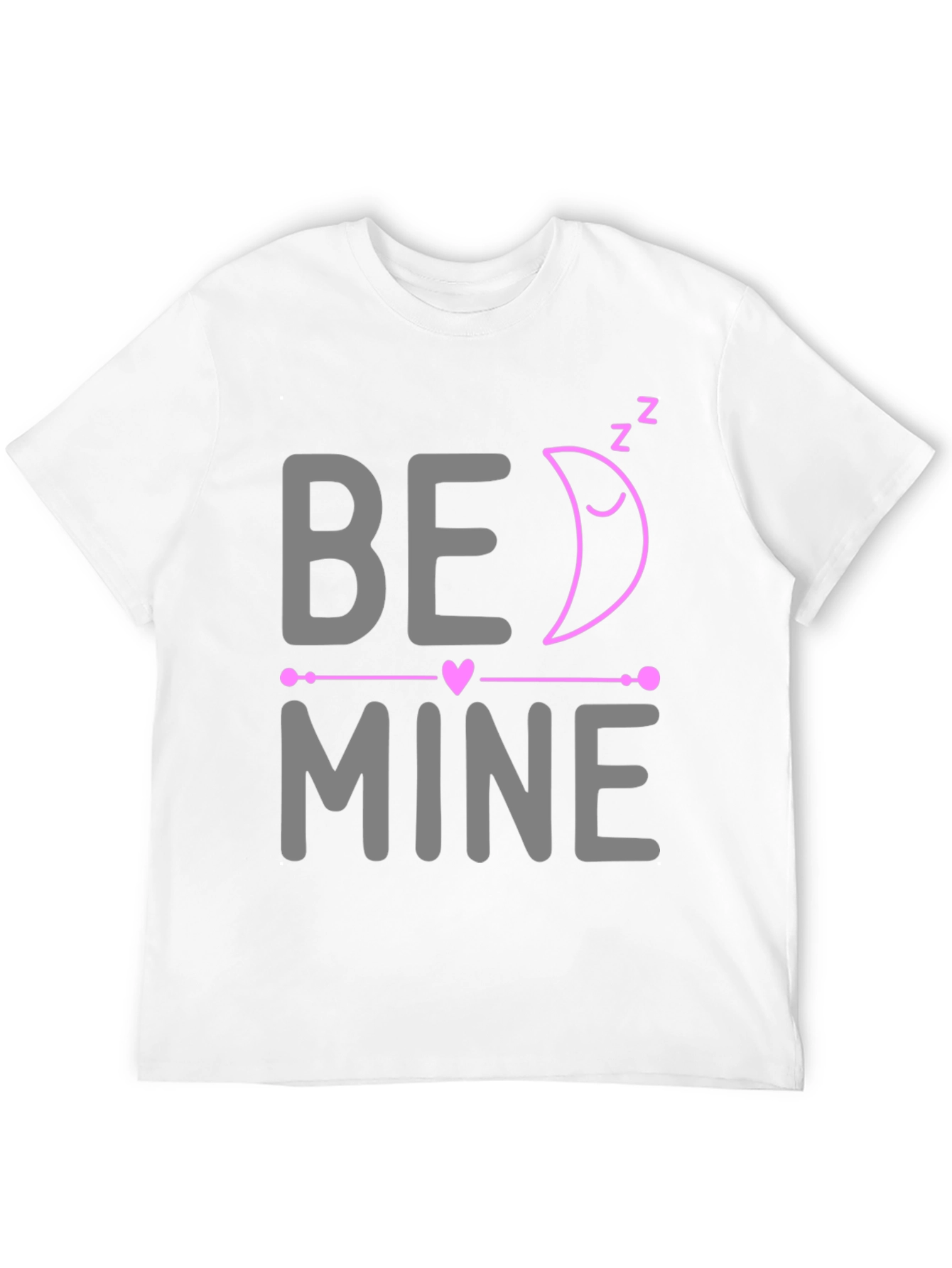 Be Mine Sleeping Moon Valentines Day T-Shirt