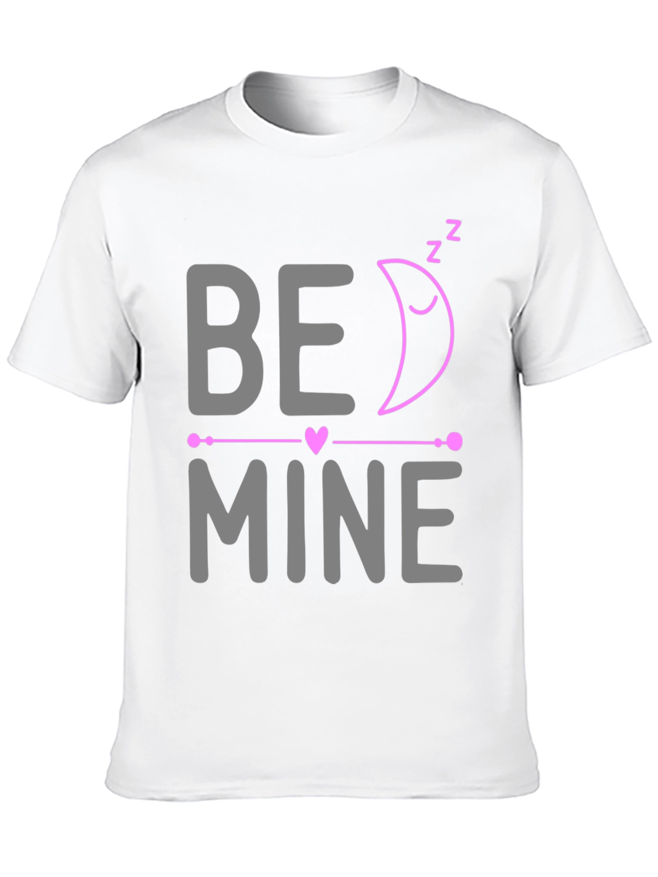 Be Mine Sleeping Moon Valentines Day T-Shirt
