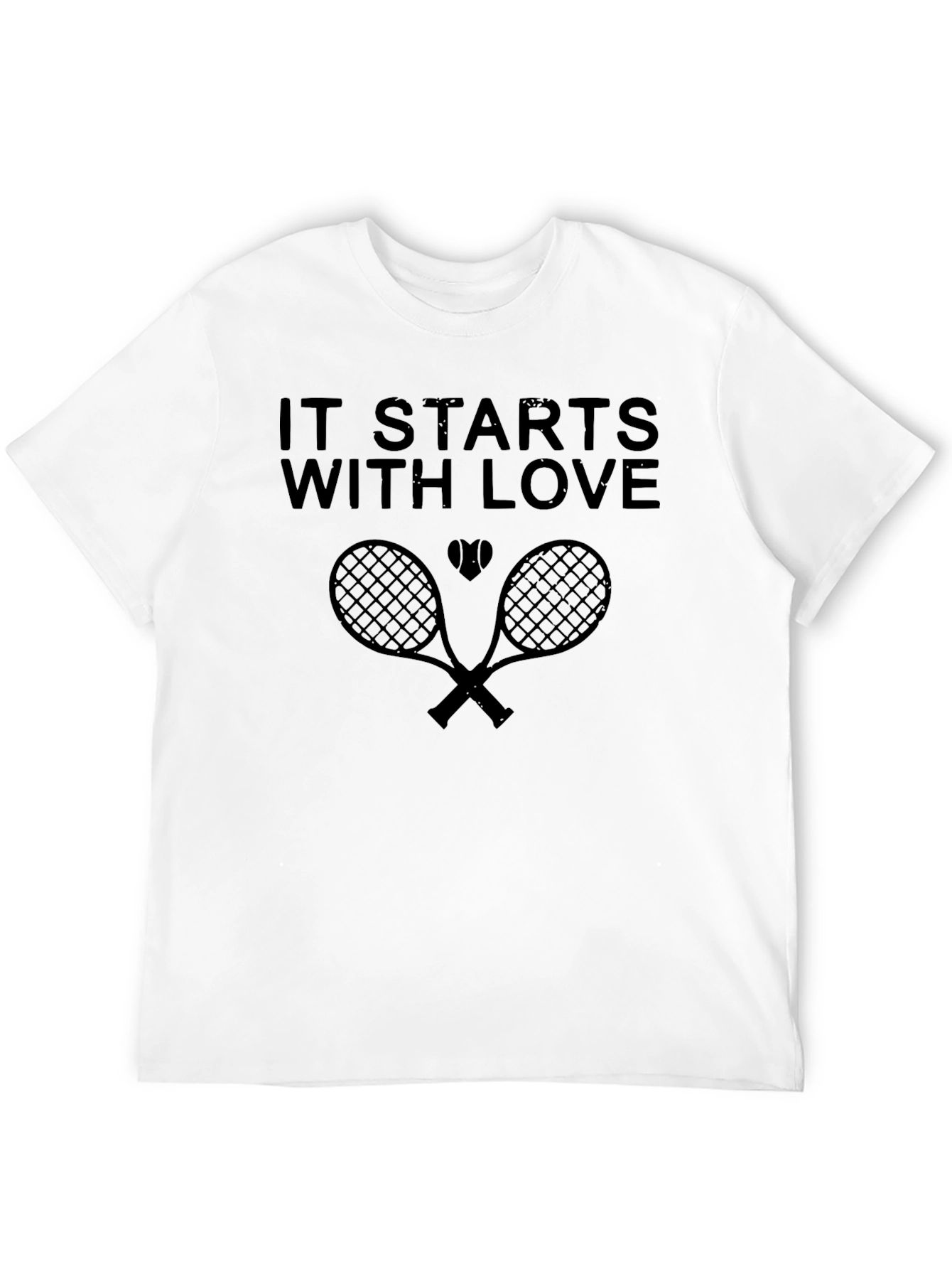 Tennis Love T-Shirt -  It Starts With Love Design