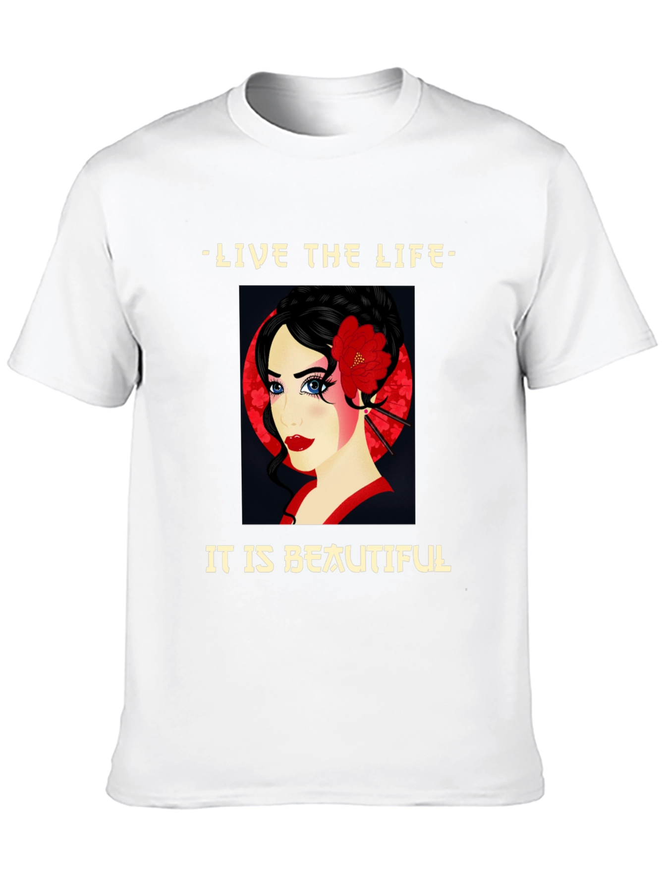 Geisha Graphic Tee - Live the Beautiful Life