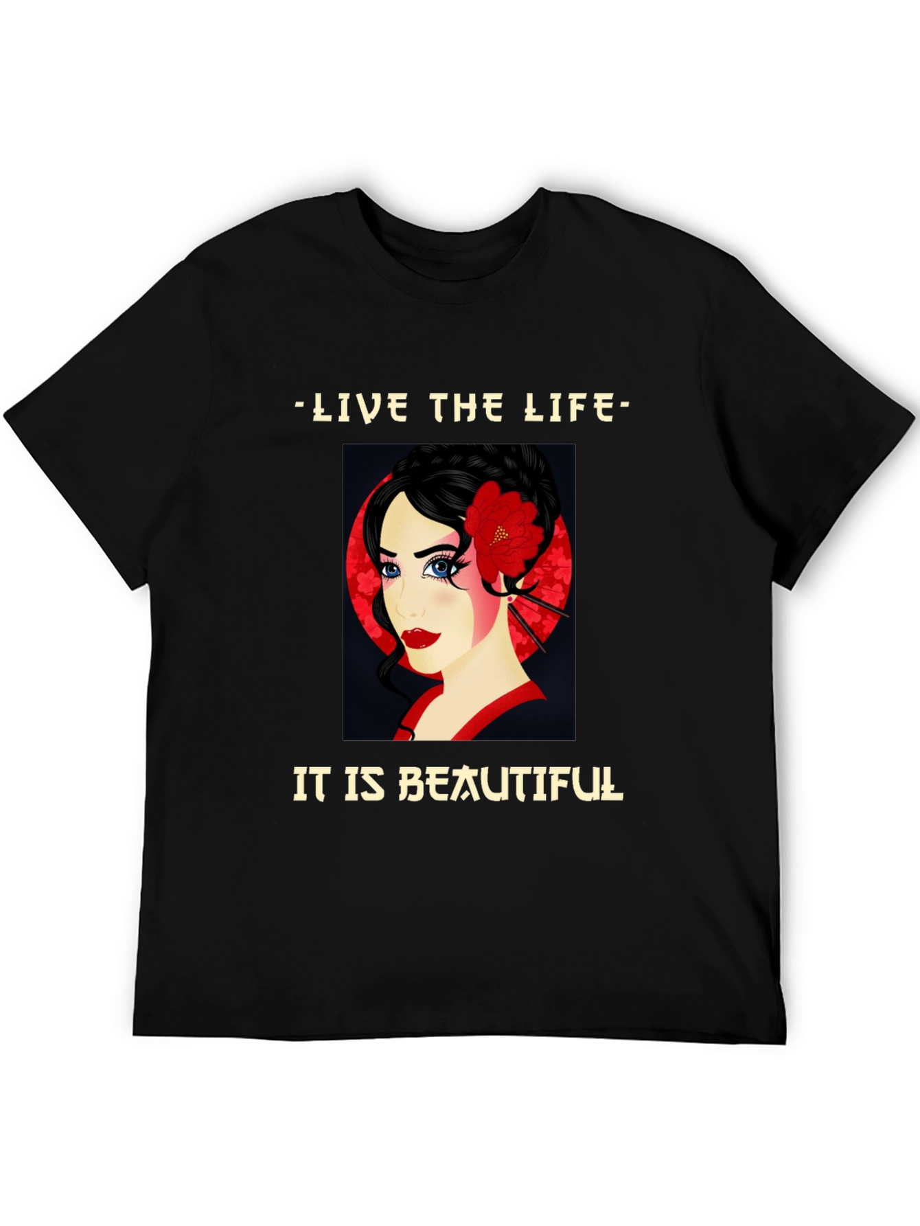 Geisha Graphic Tee - Live the Beautiful Life
