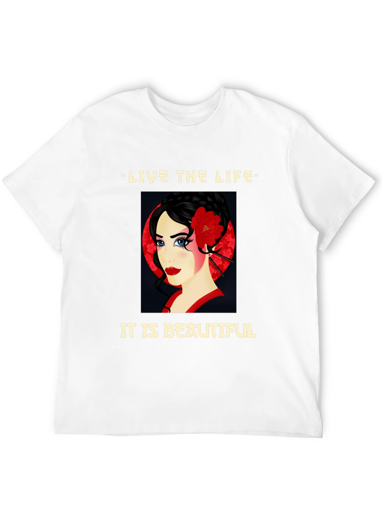 Geisha Graphic Tee - Live the Beautiful Life