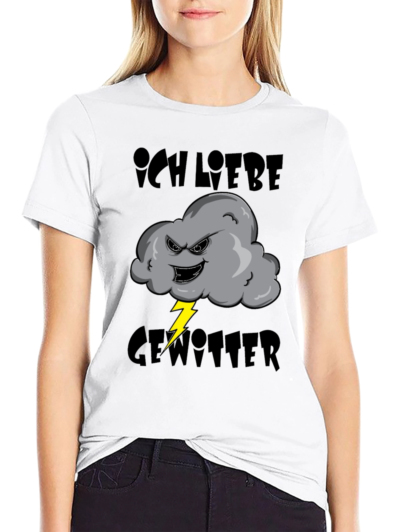 Ich Liebe Gewitter T-Shirt - Storm Cloud Design
