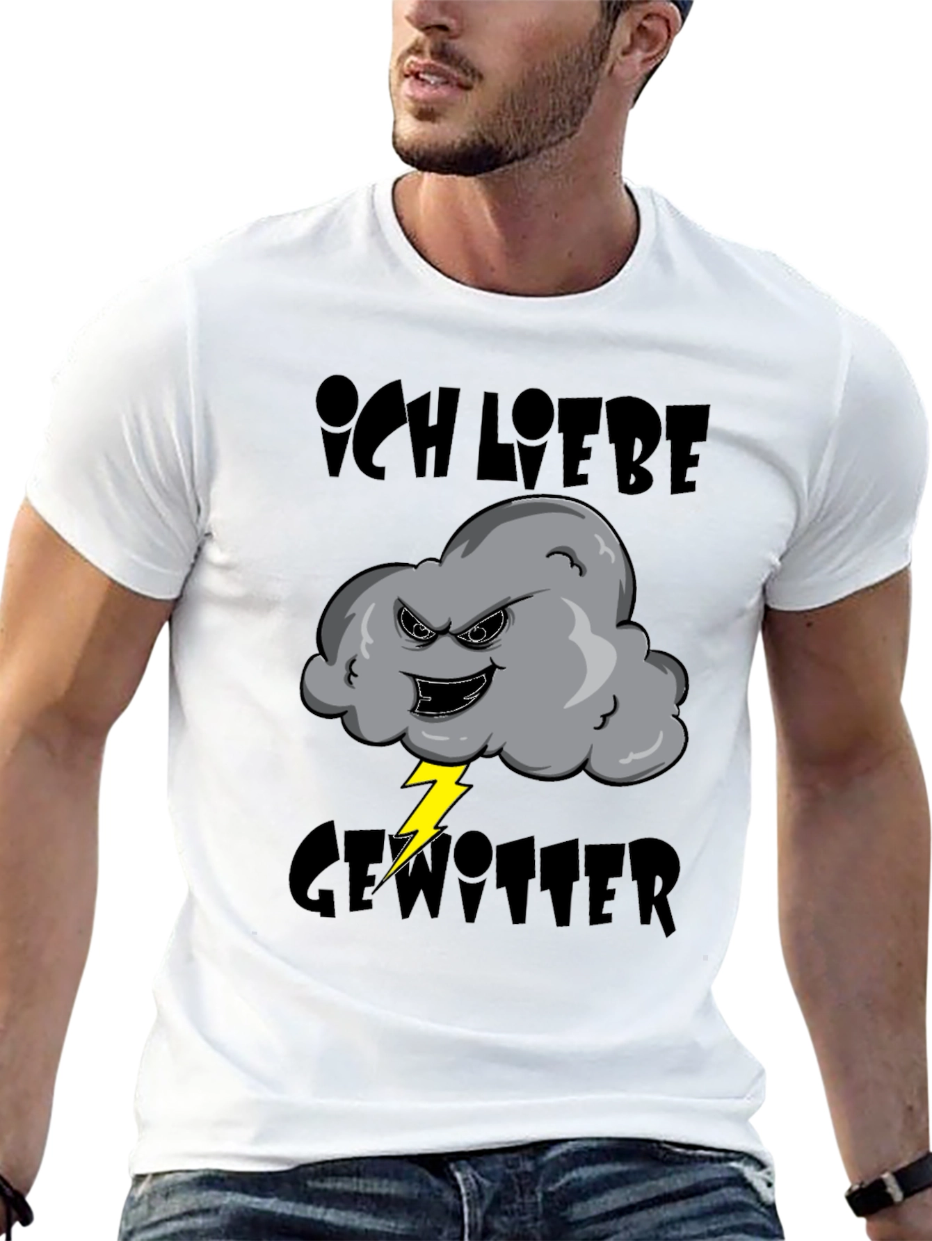 Ich Liebe Gewitter T-Shirt - Storm Cloud Design