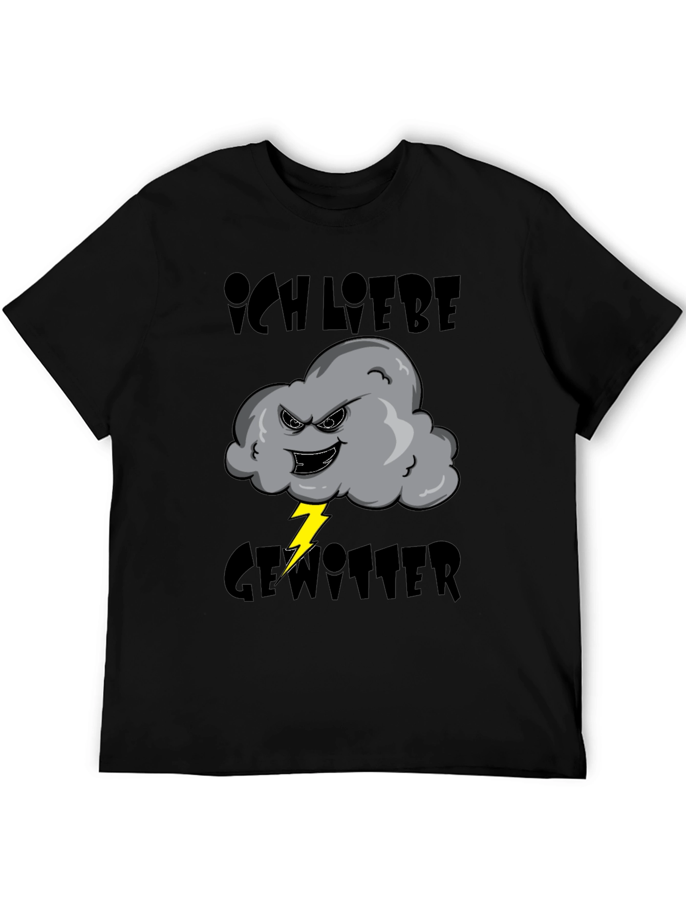 Ich Liebe Gewitter T-Shirt - Storm Cloud Design