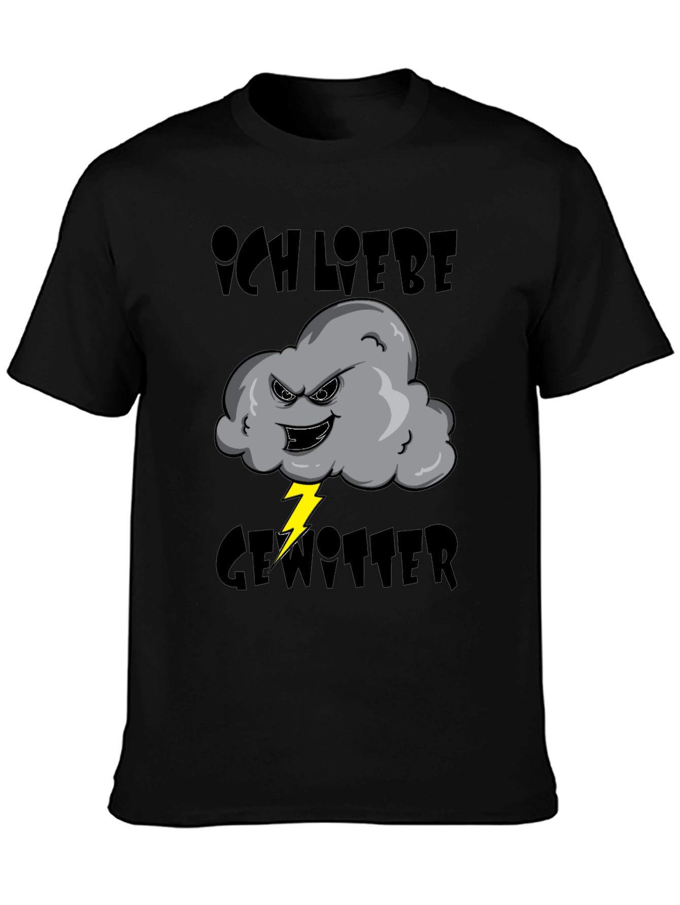 Ich Liebe Gewitter T-Shirt - Storm Cloud Design
