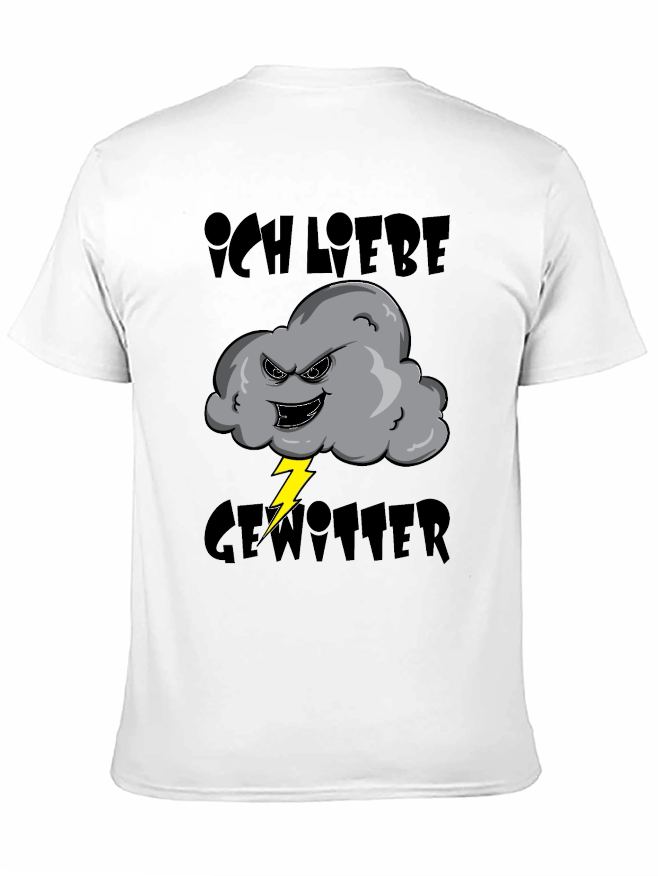 Ich Liebe Gewitter T-Shirt - Storm Cloud Design
