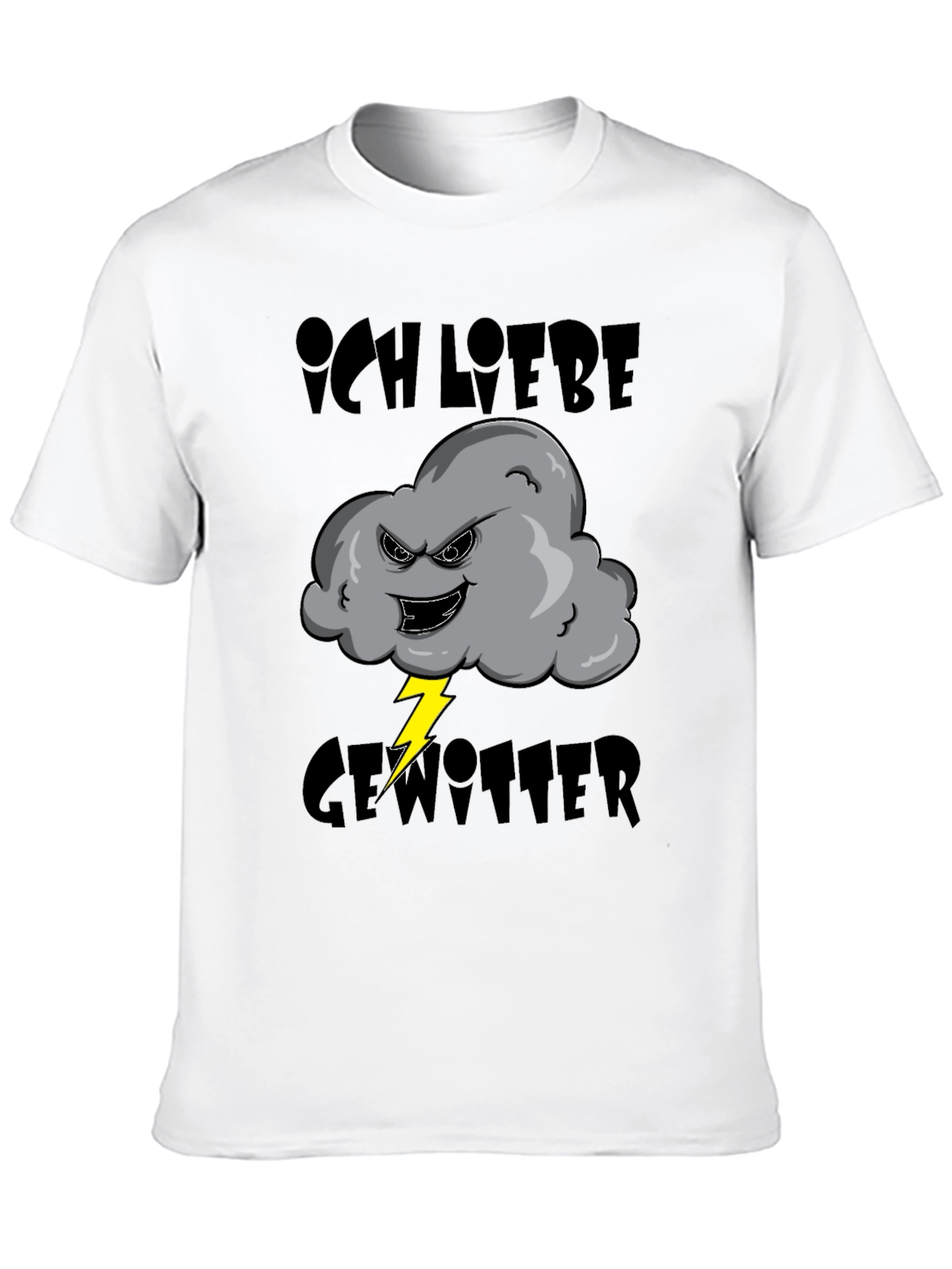 Ich Liebe Gewitter T-Shirt - Storm Cloud Design
