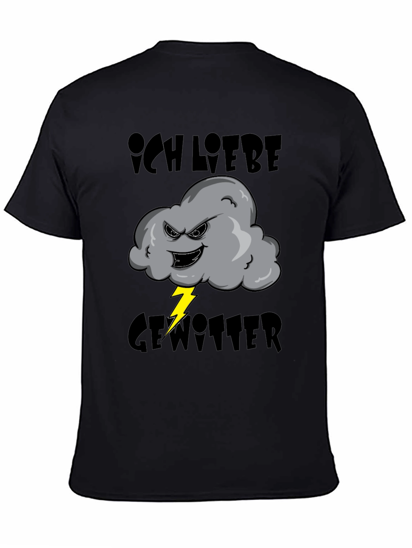 Ich Liebe Gewitter T-Shirt - Storm Cloud Design