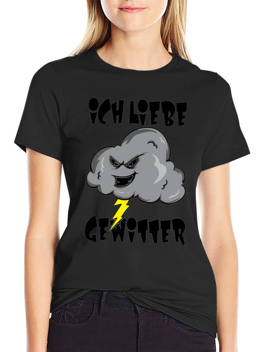 Ich Liebe Gewitter T-Shirt - Storm Cloud Design