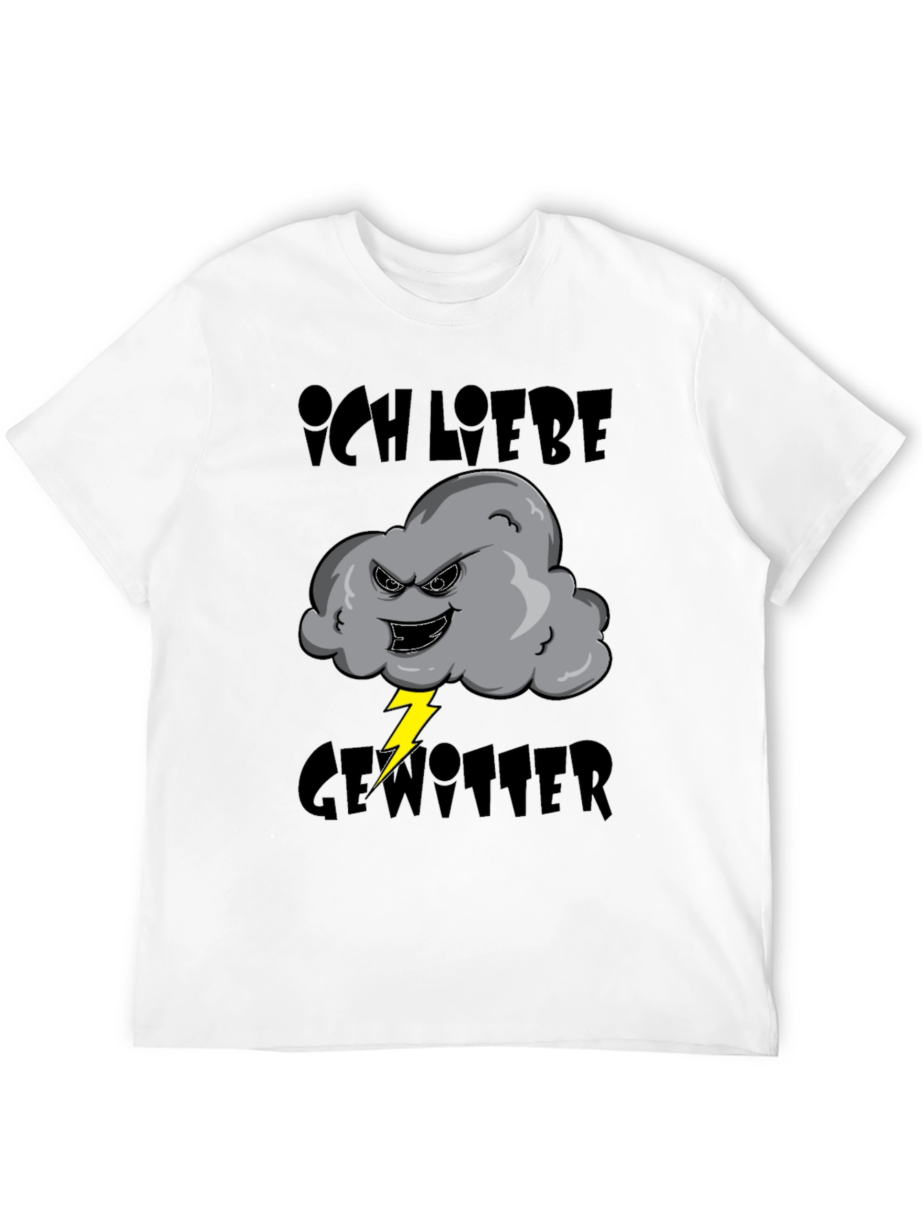 Ich Liebe Gewitter T-Shirt - Storm Cloud Design
