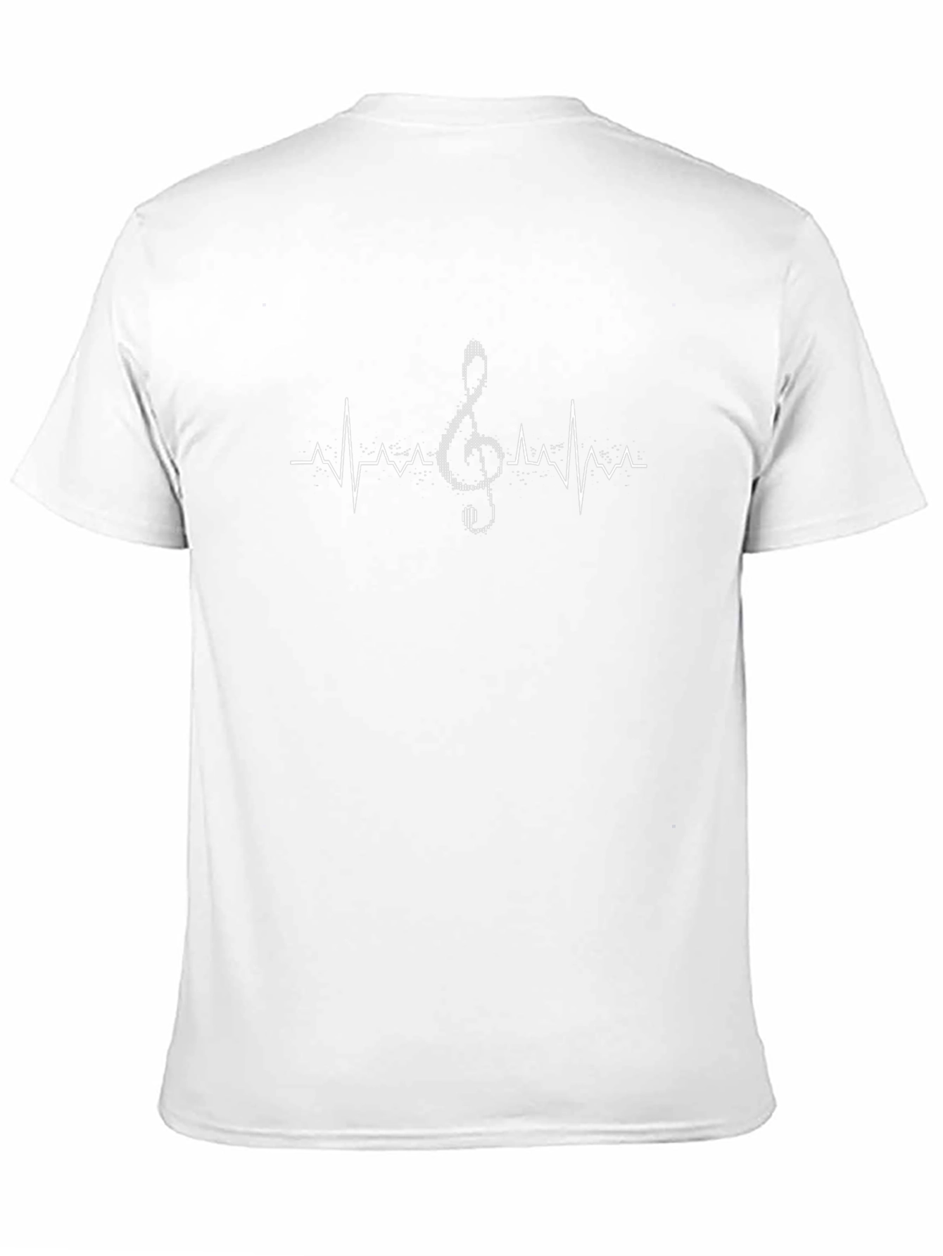 Music Lovers Heartbeat T-Shirt - Black