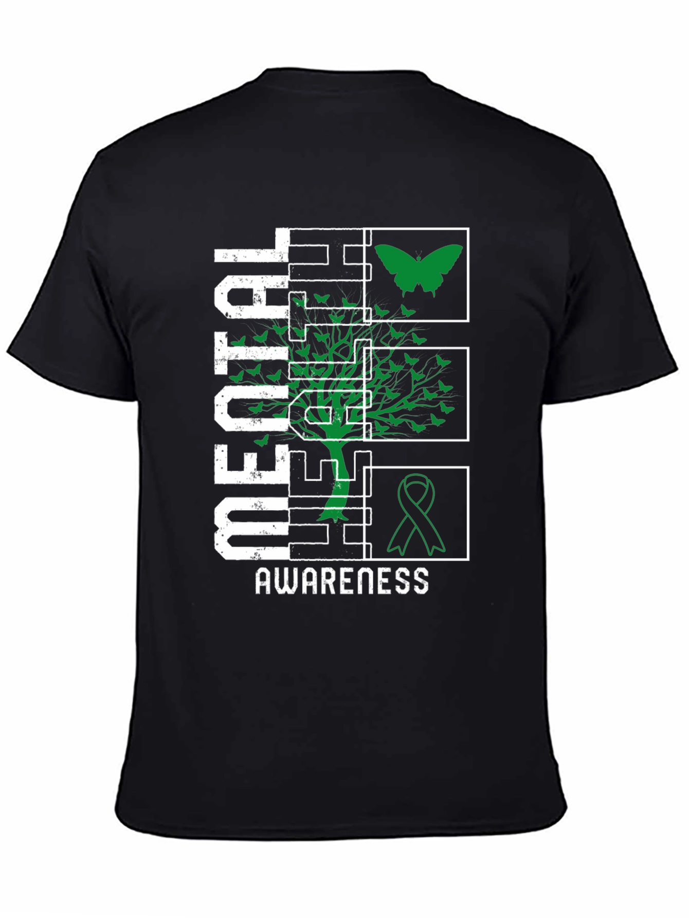 Mental Health Awareness Tee - Butterfly & Ribbon