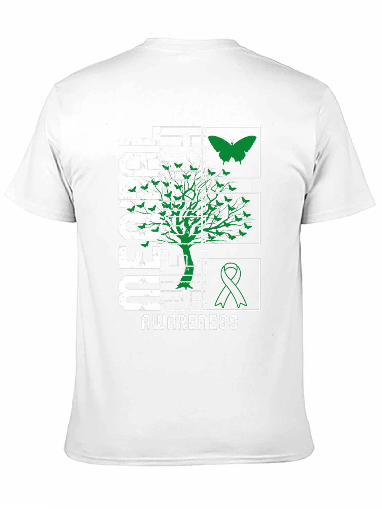 Mental Health Awareness Tee - Butterfly & Ribbon