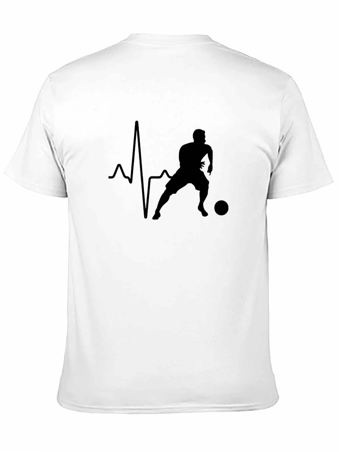 Soccer Heartbeat Tee - Black