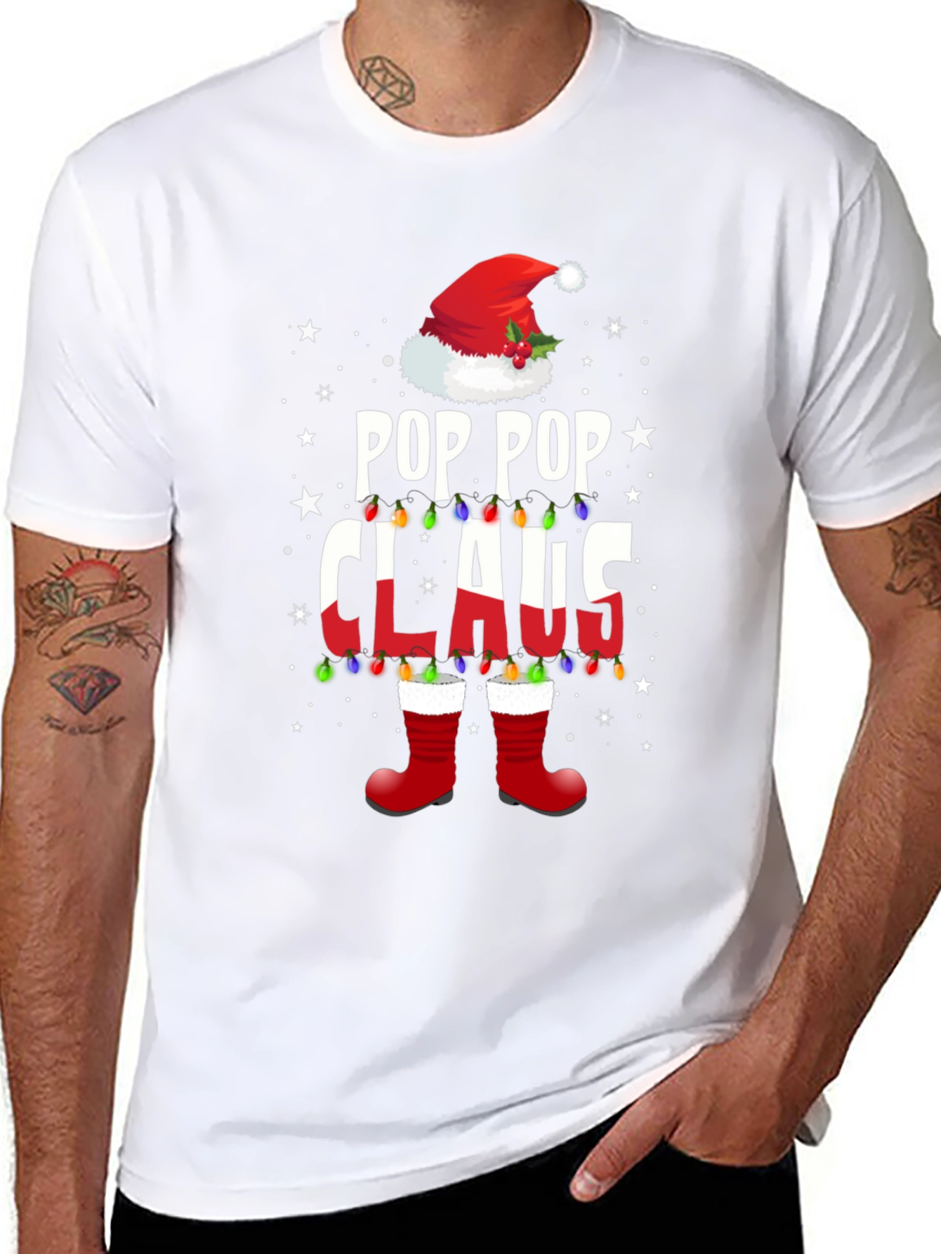 Pop Pop Claus Christmas T-Shirt